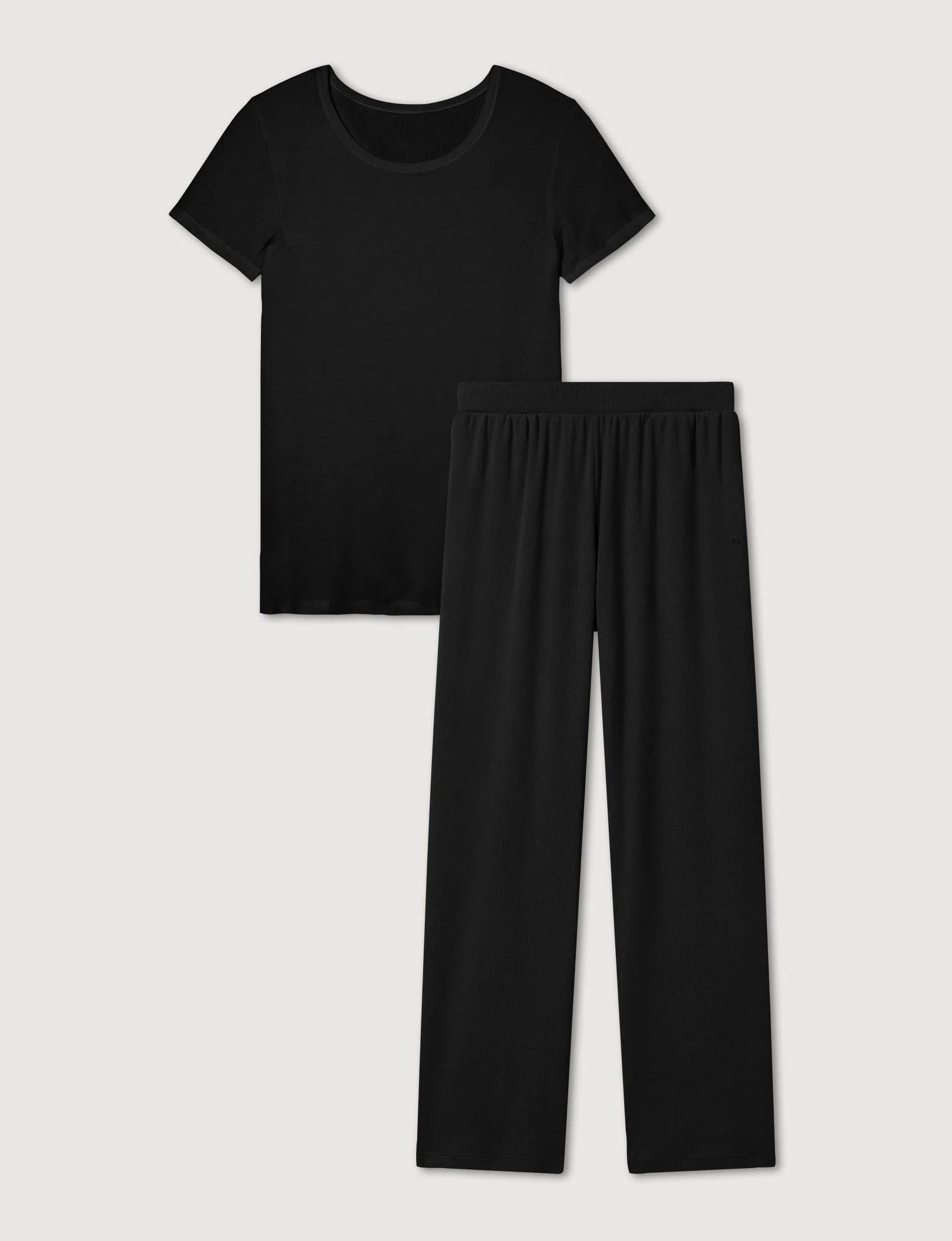 Women's Micro Rib Tee & Pant Set