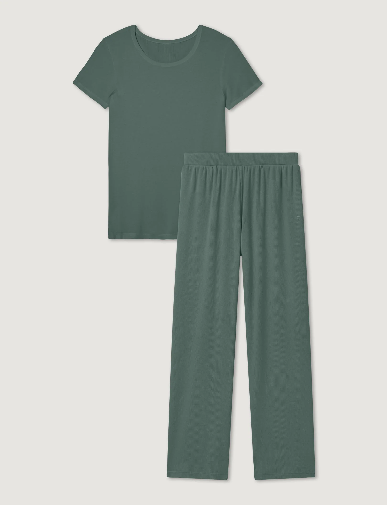 Women's Micro Rib Tee & Pant Set - Image 11