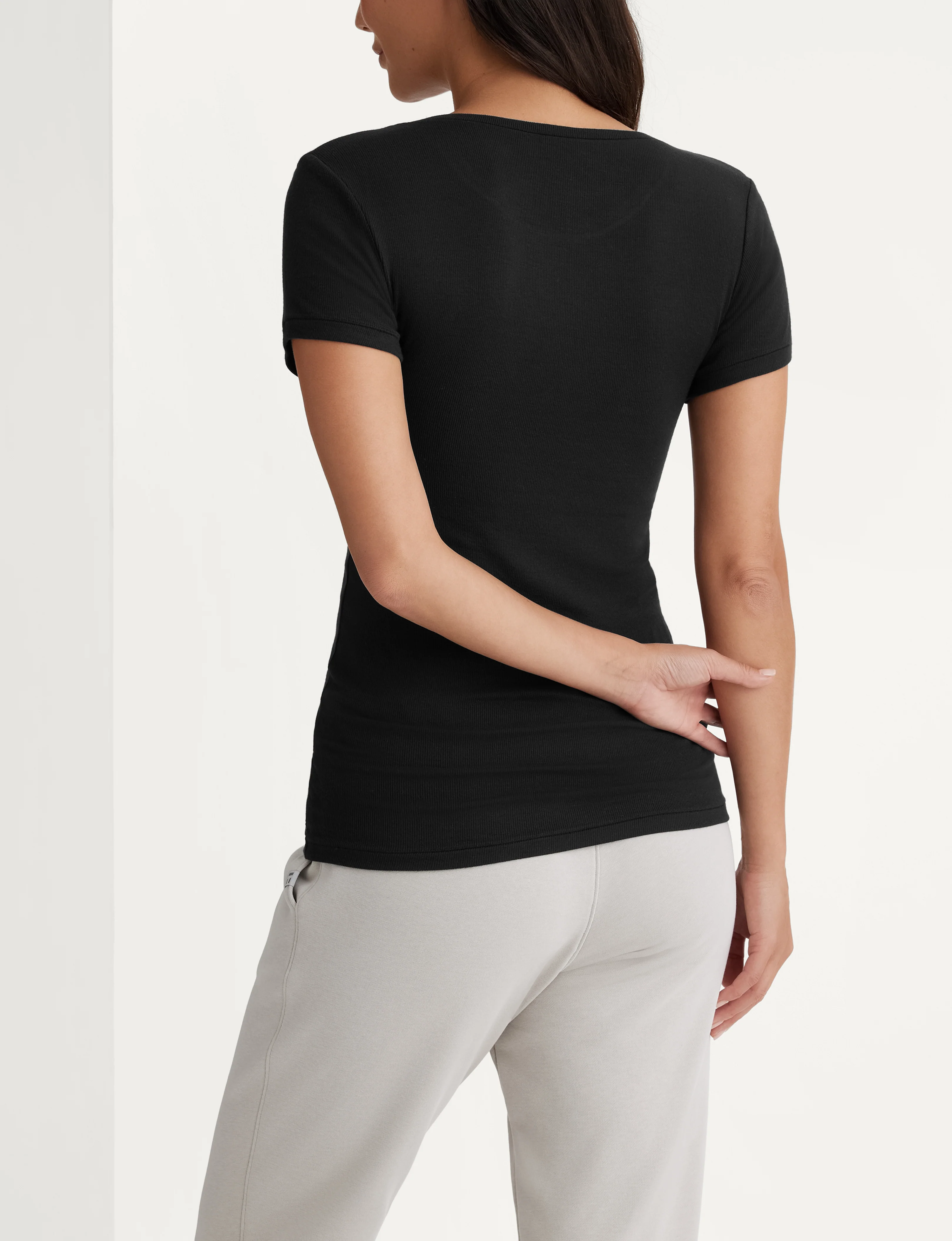 Women's Micro Rib Tee & Pant Set - Image 4