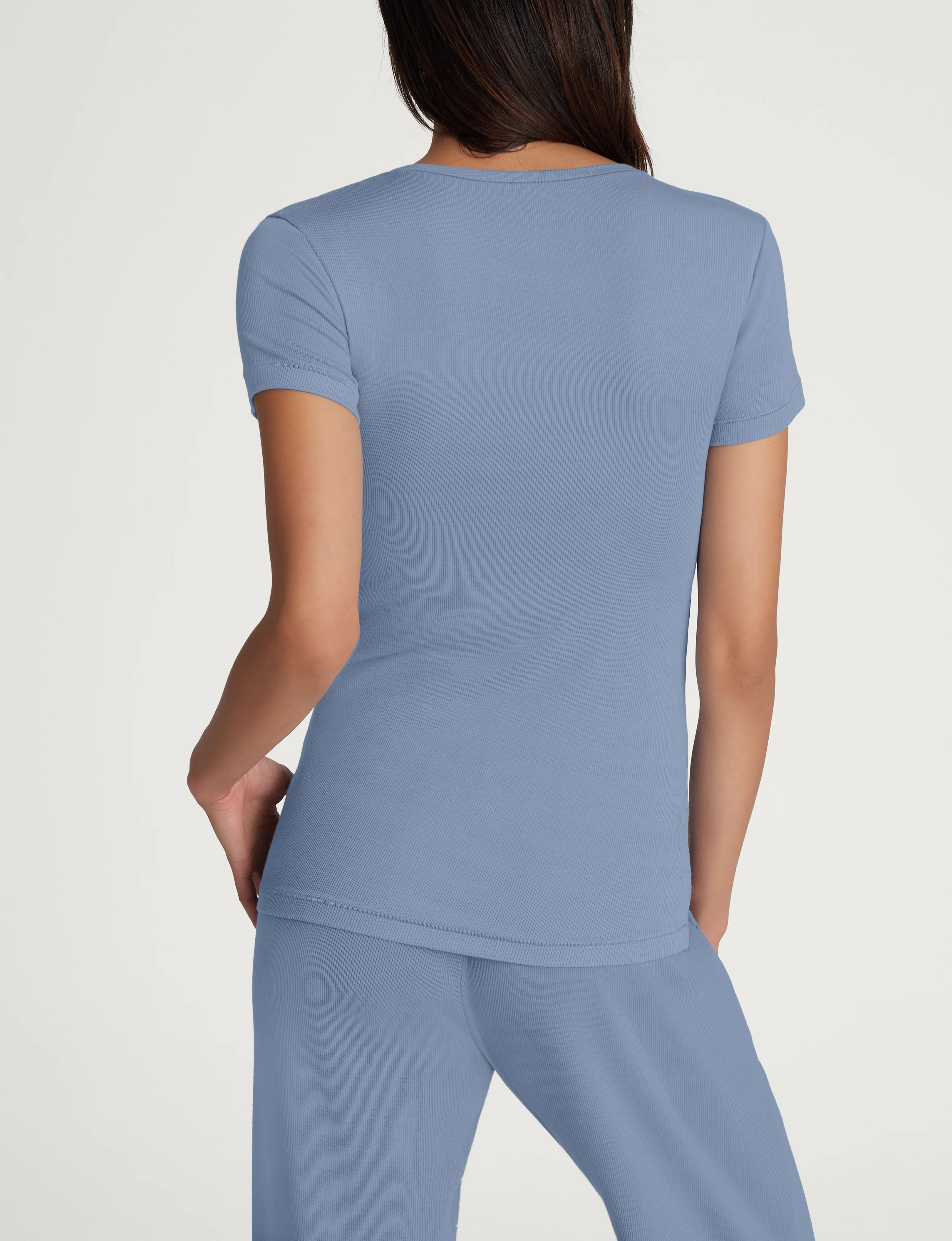 Women's Micro Rib Tee & Pant Set - Image 8