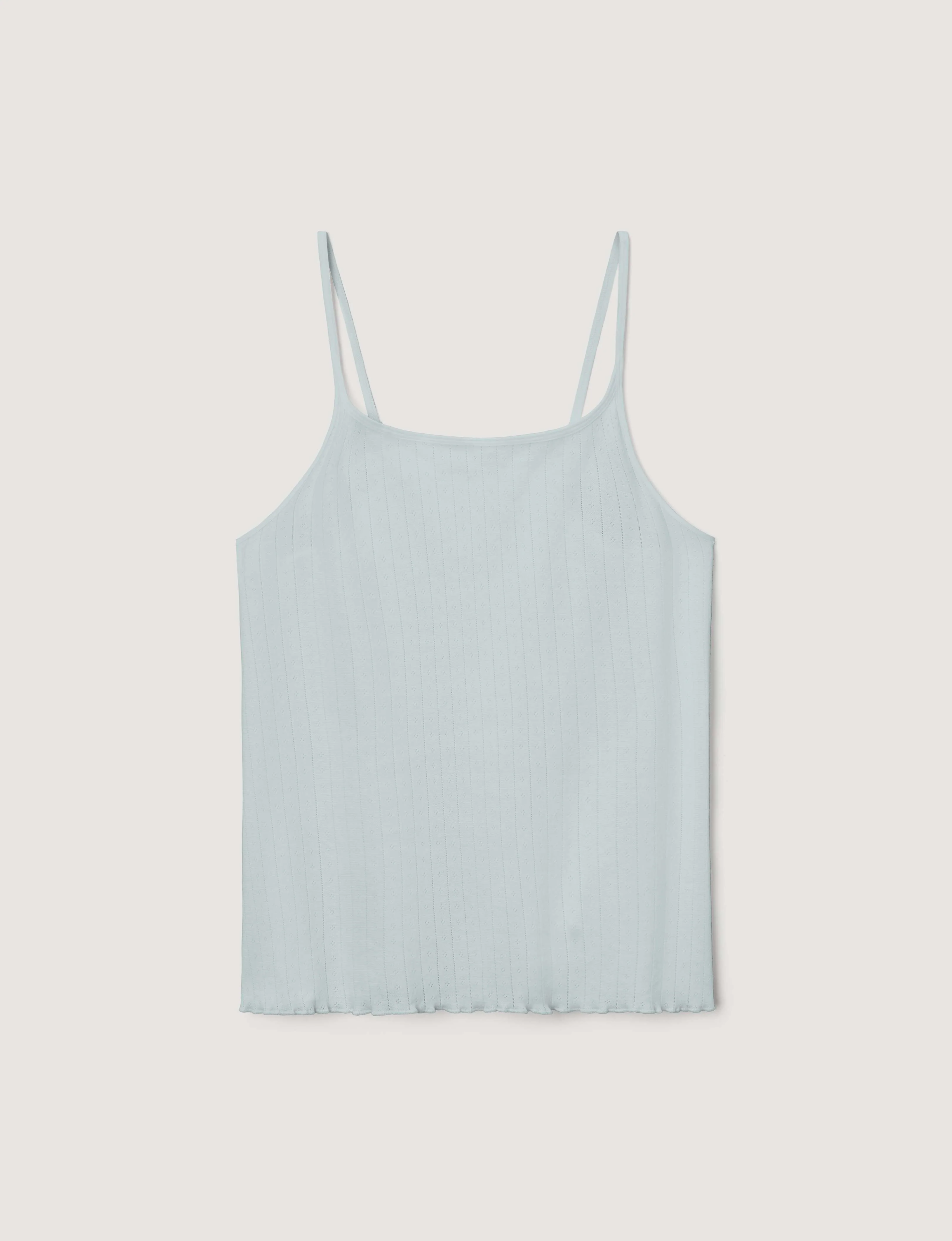 Women's Cotton Pointelle Rib Camisole - Image 10