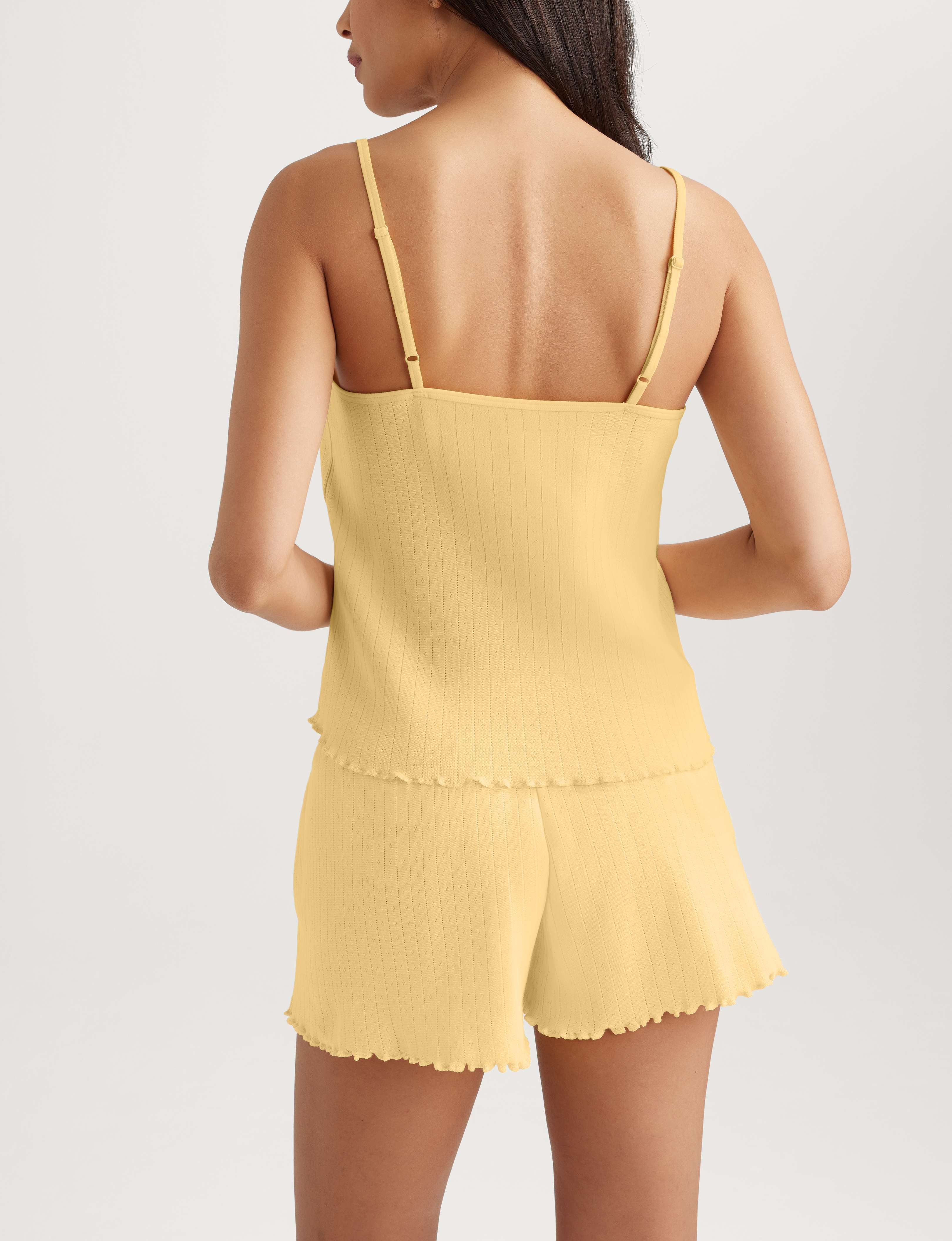 Women's Cotton Pointelle Rib Camisole - Image 14