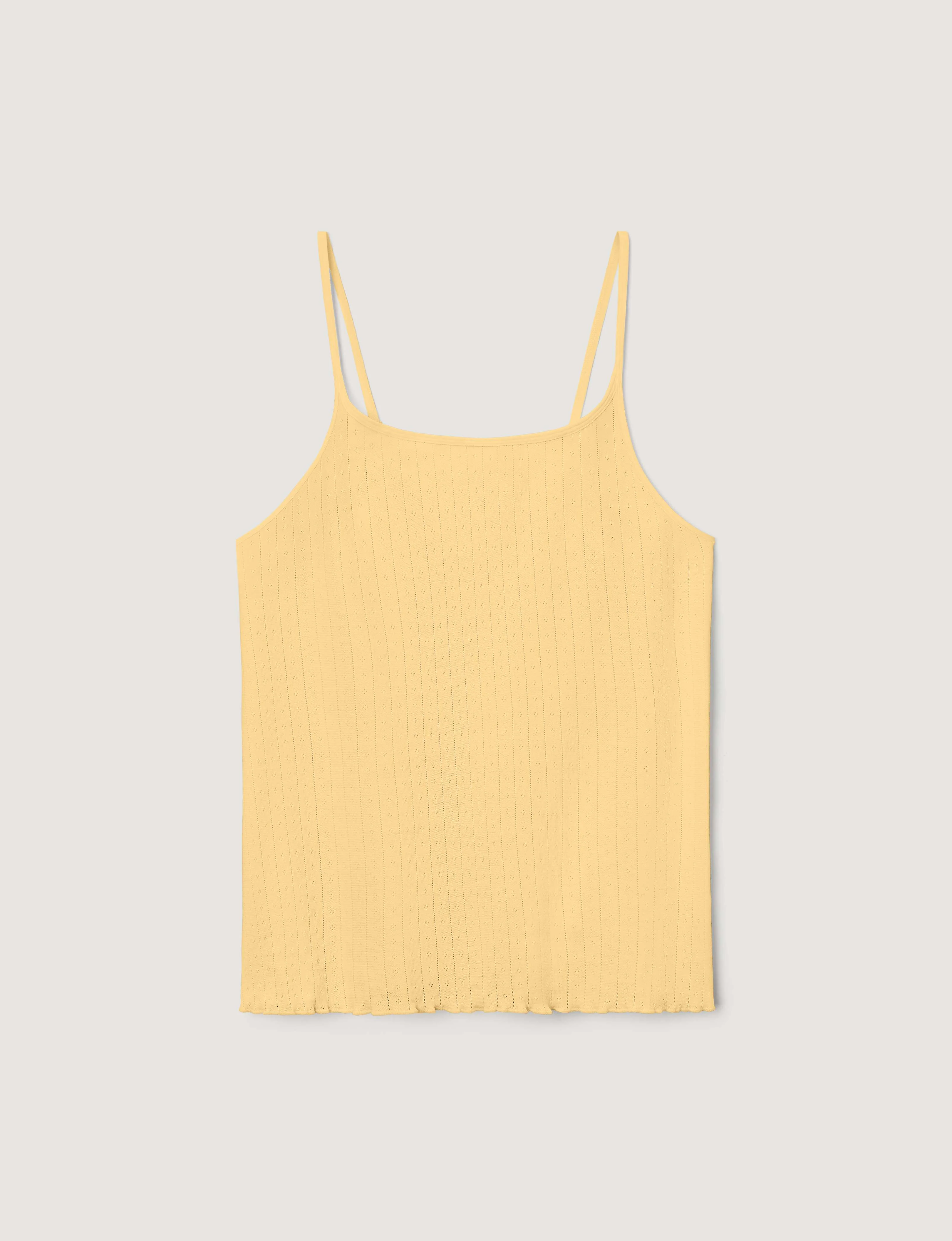 Women's Cotton Pointelle Rib Camisole - Image 16