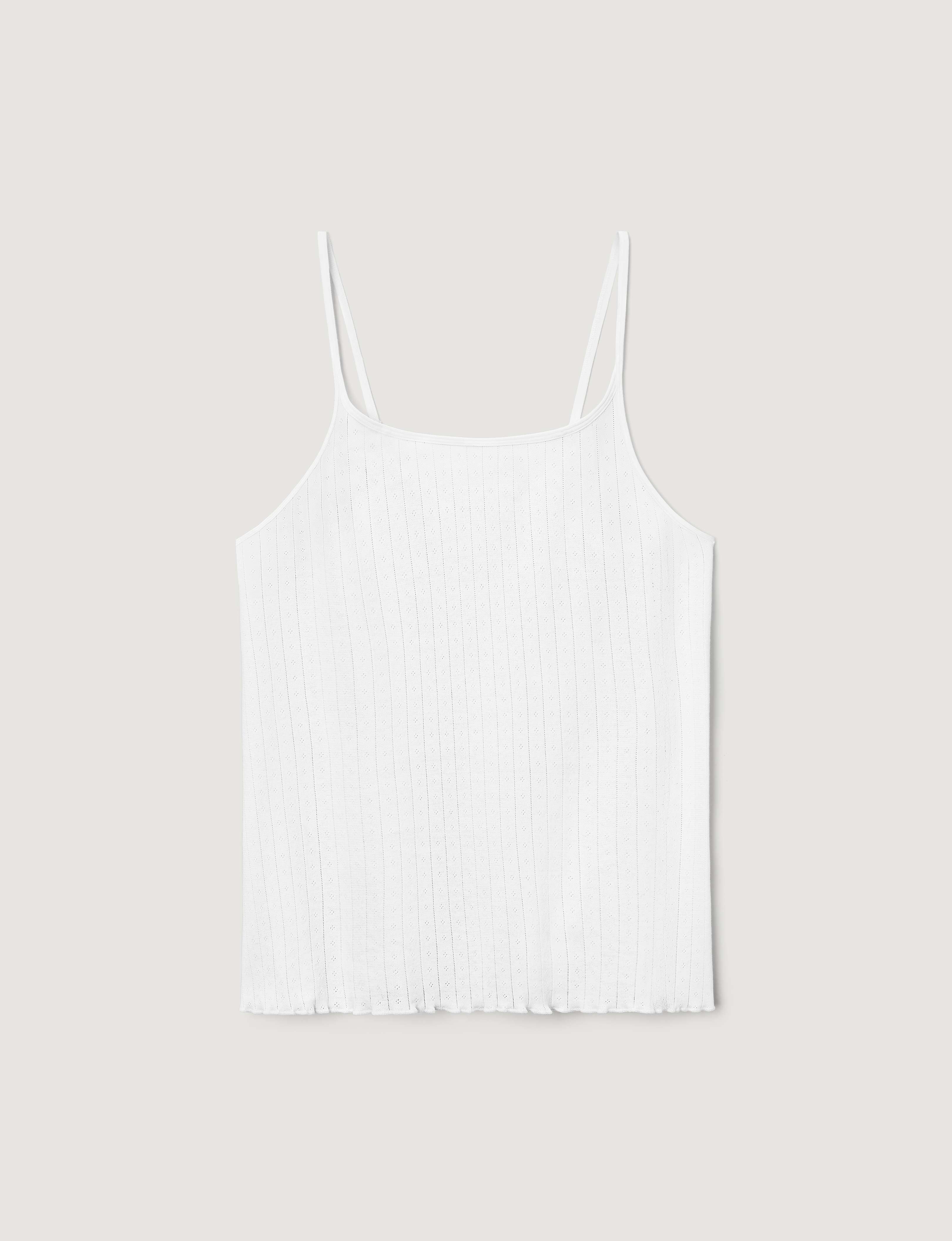 Women's Cotton Pointelle Rib Camisole - Image 7