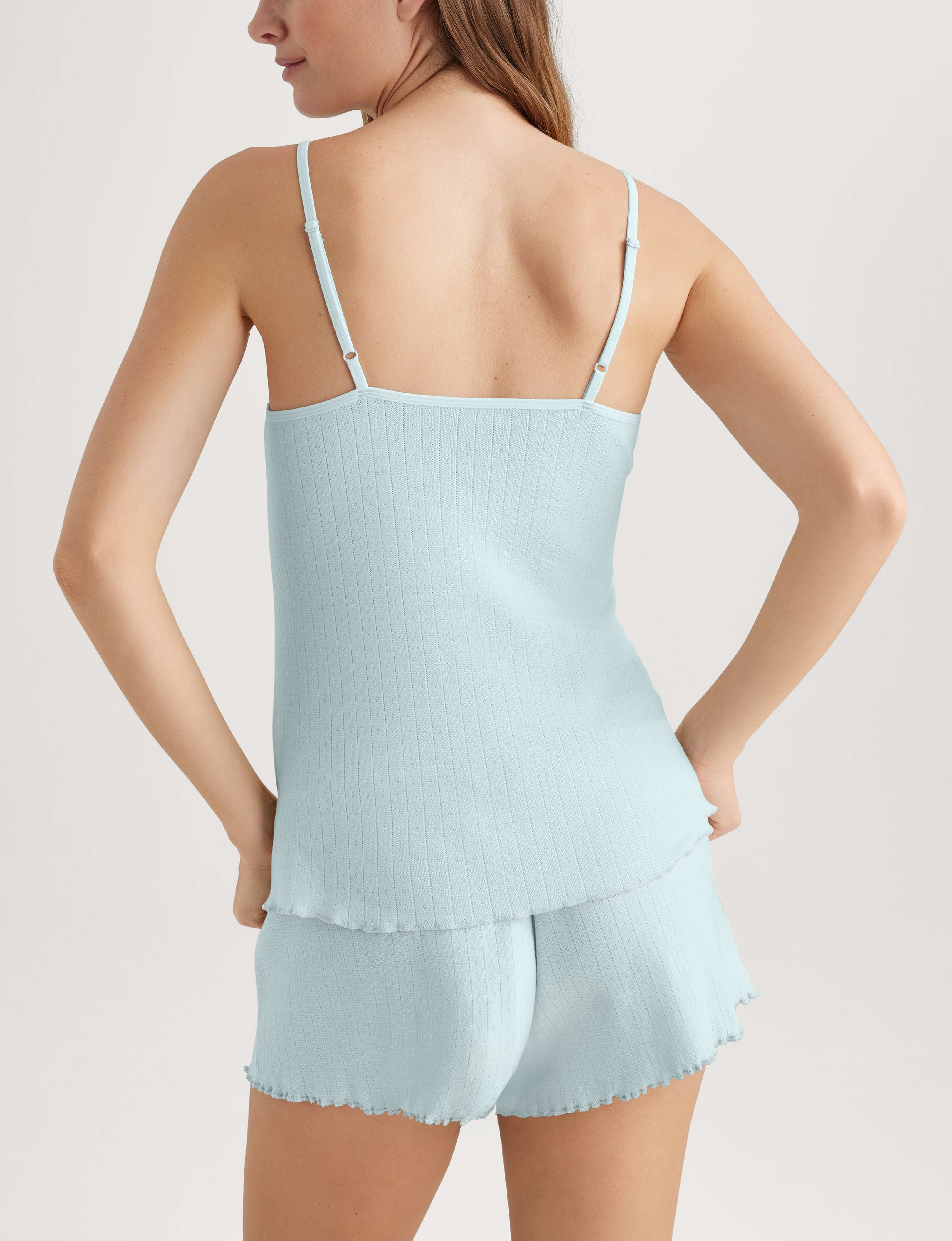 Women's Cotton Pointelle Rib Camisole - Image 8
