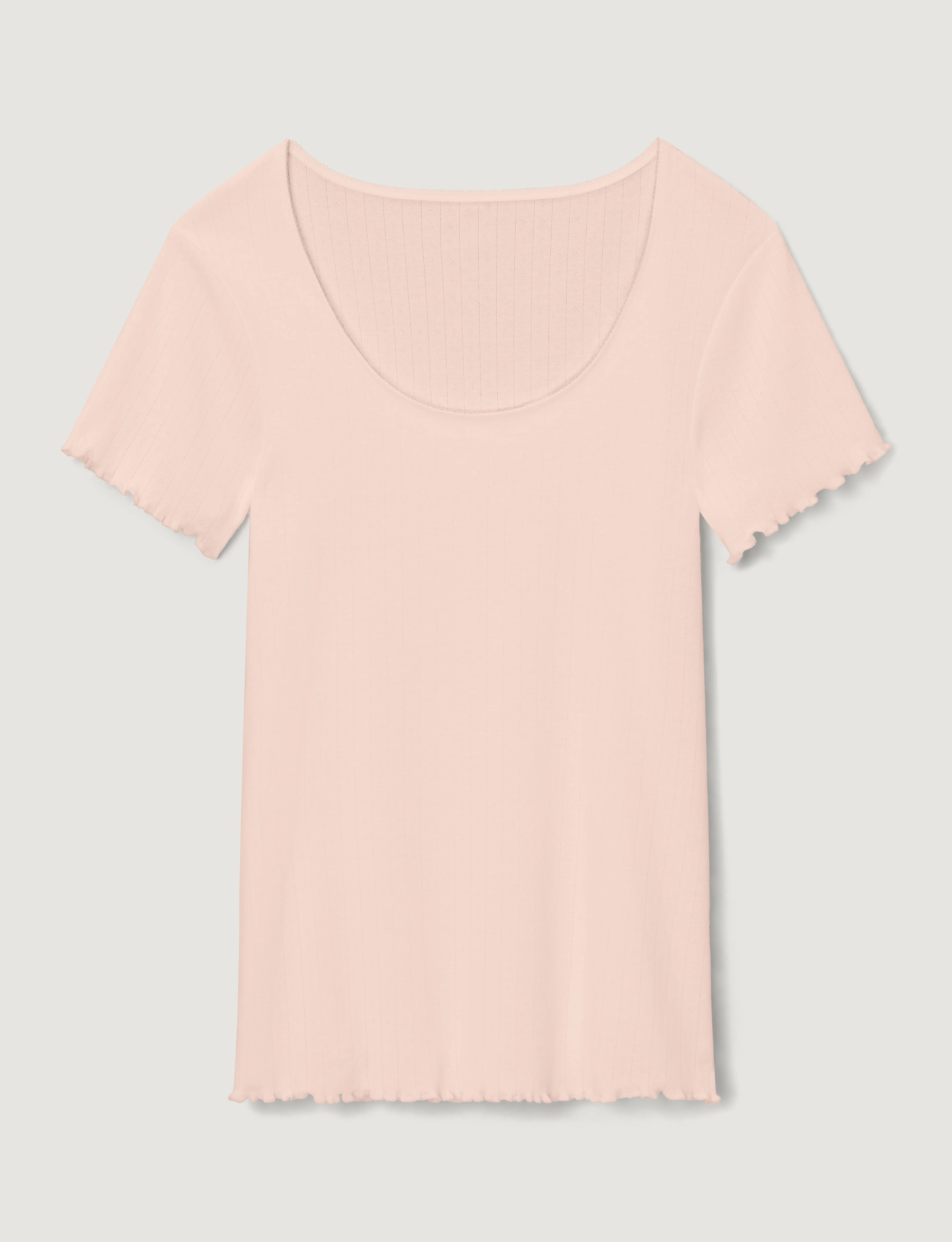 Women's Cotton Pointelle Rib Tee - Image 16