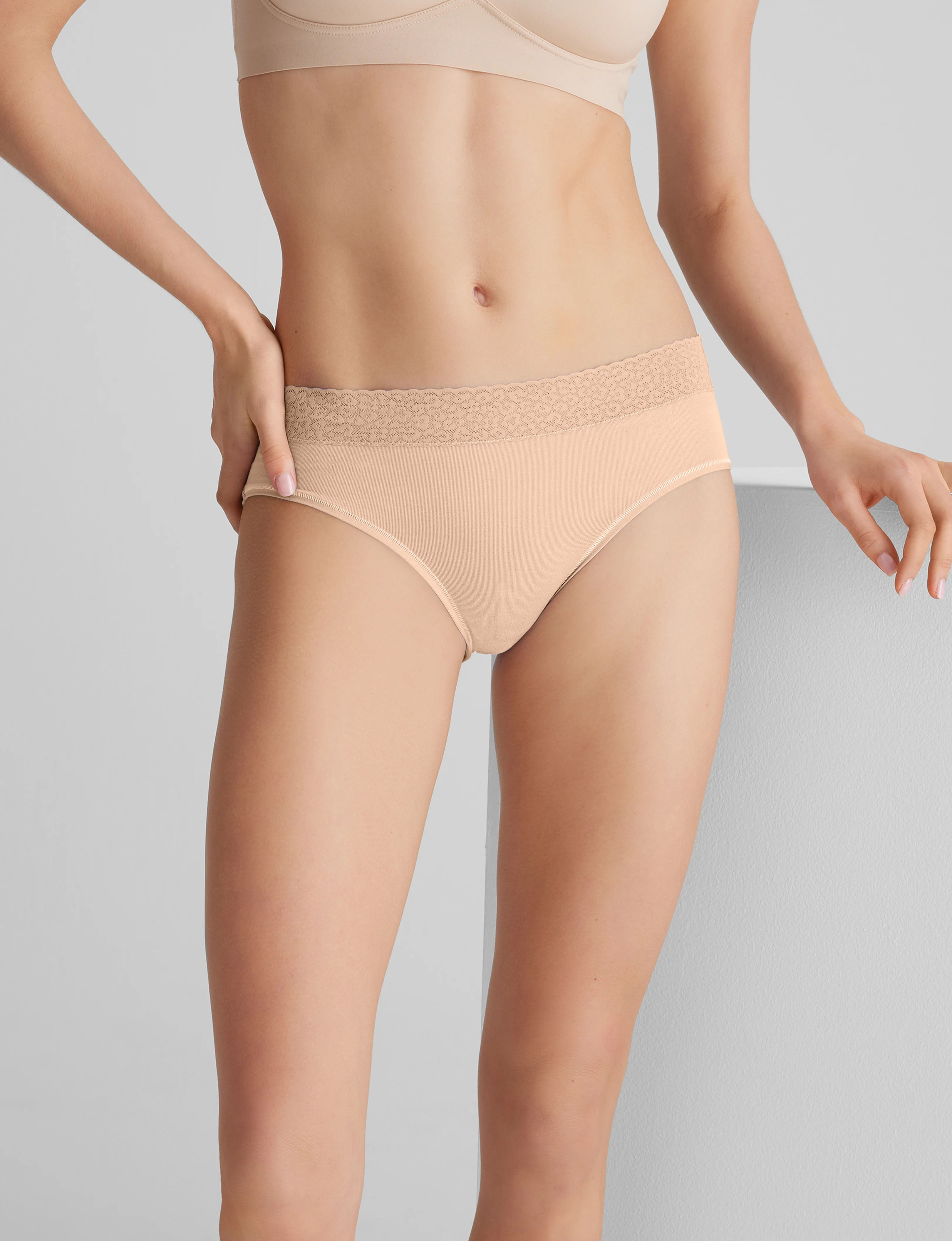 Women's Second Skin Brief, Lace Waist - Image 12
