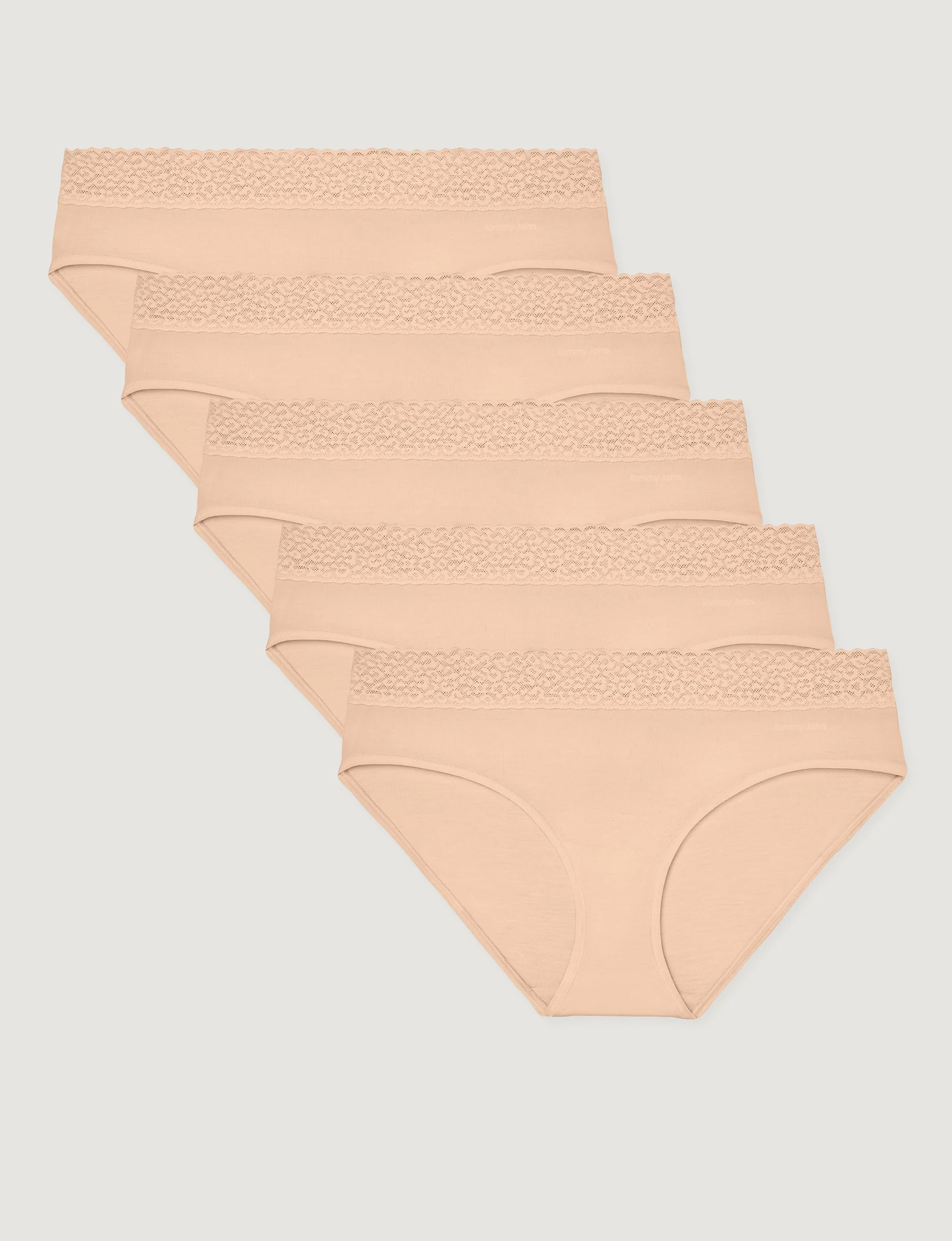 Women's Second Skin Brief, Lace Waist (5-Pack) - Image 5