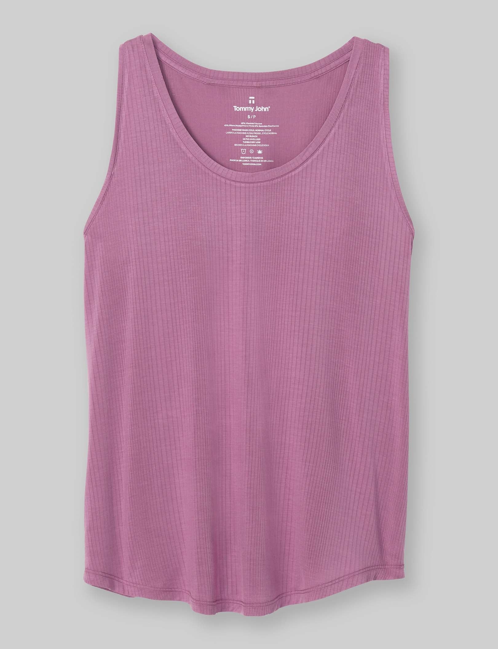 Women's Second Skin Luxe Rib Sleep Tank - Image 58