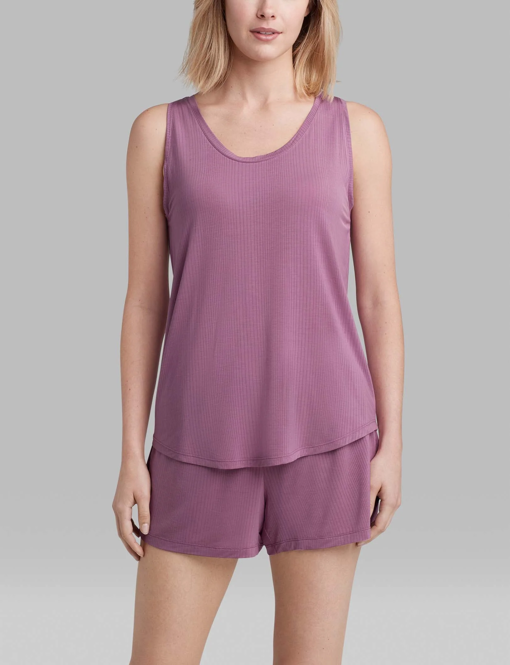 Women's Second Skin Luxe Rib Sleep Tank - Image 62
