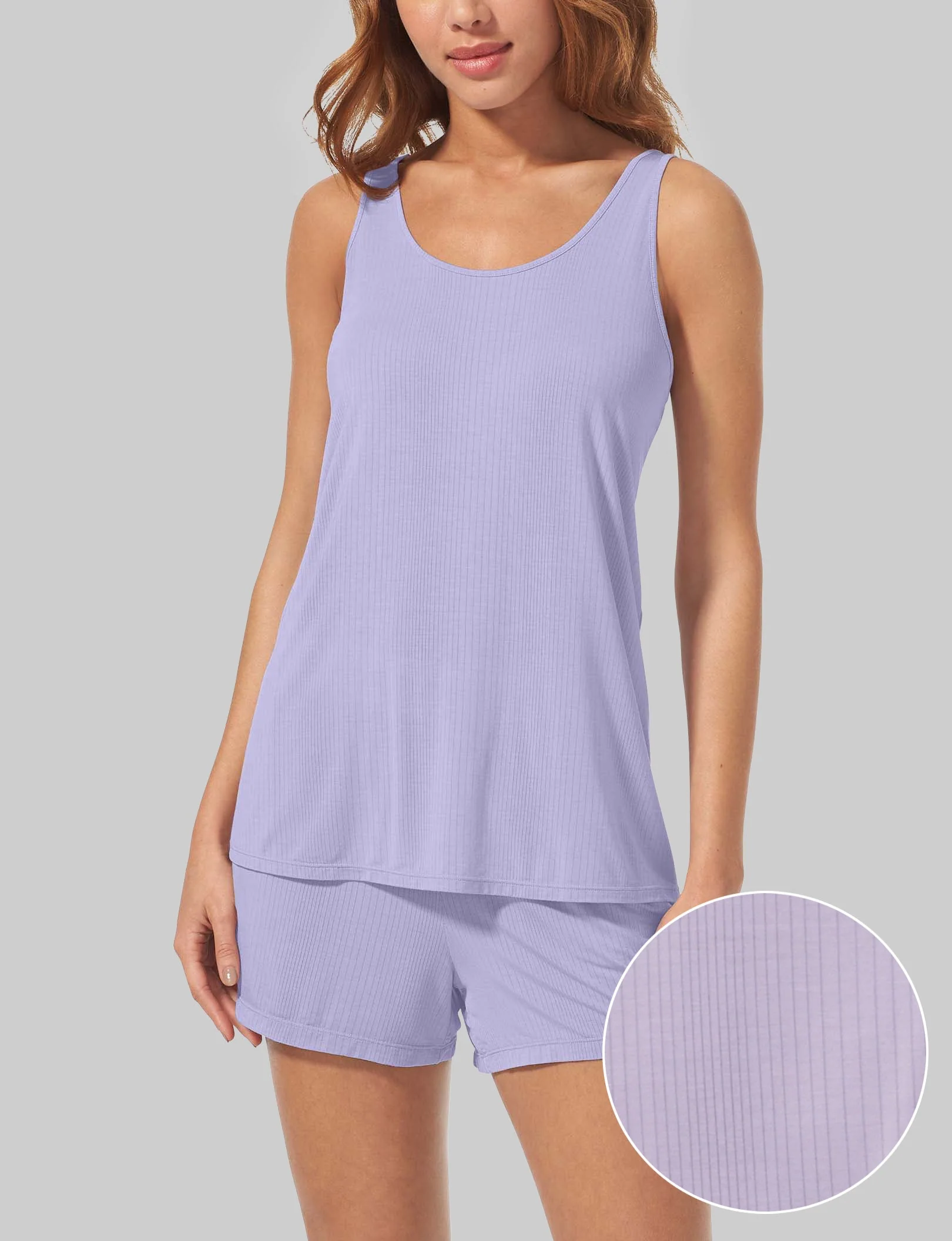 Women's Second Skin Luxe Rib Sleep Tank - Image 67
