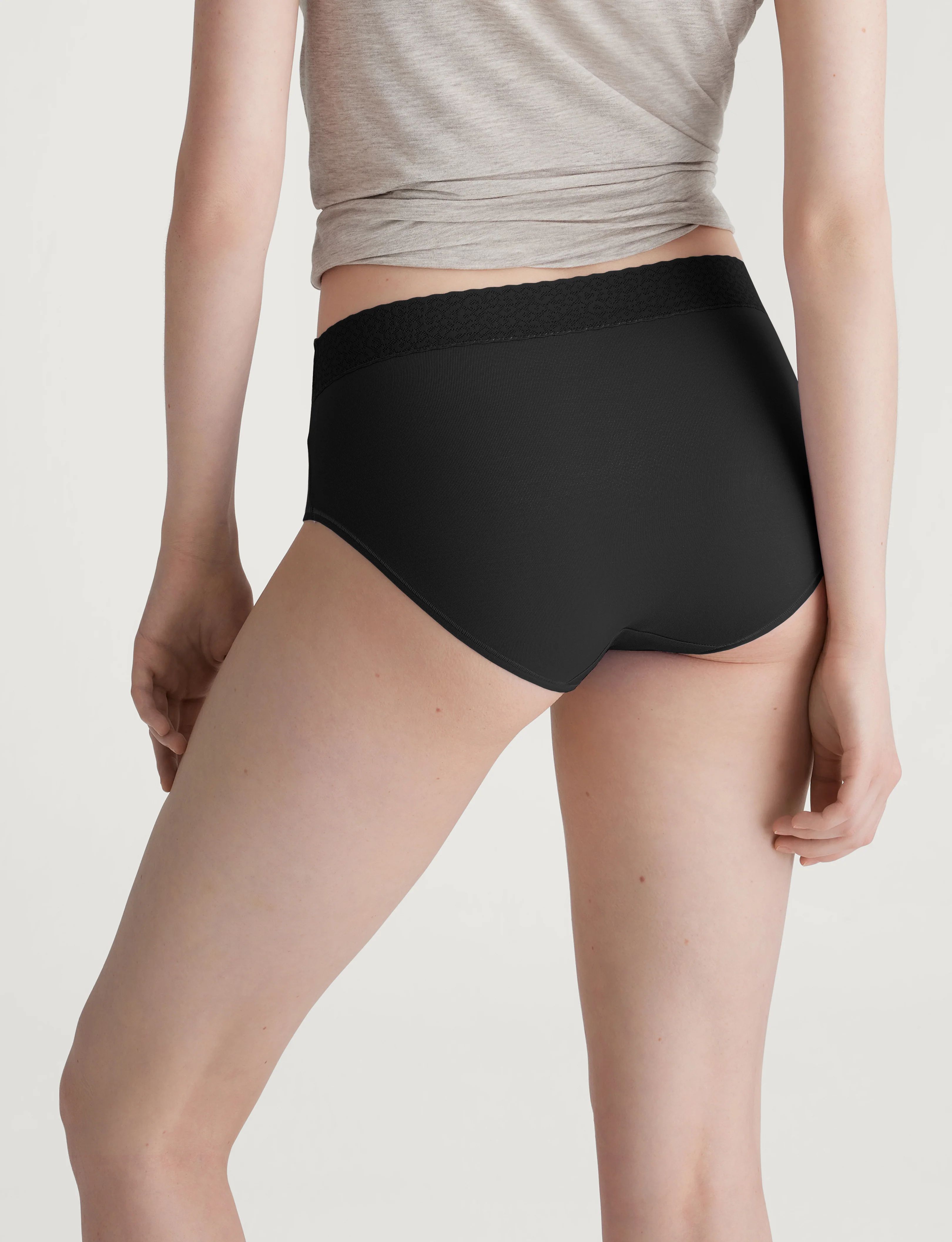 Women's Second Skin High Rise Brief, Lace Waist - Image 15