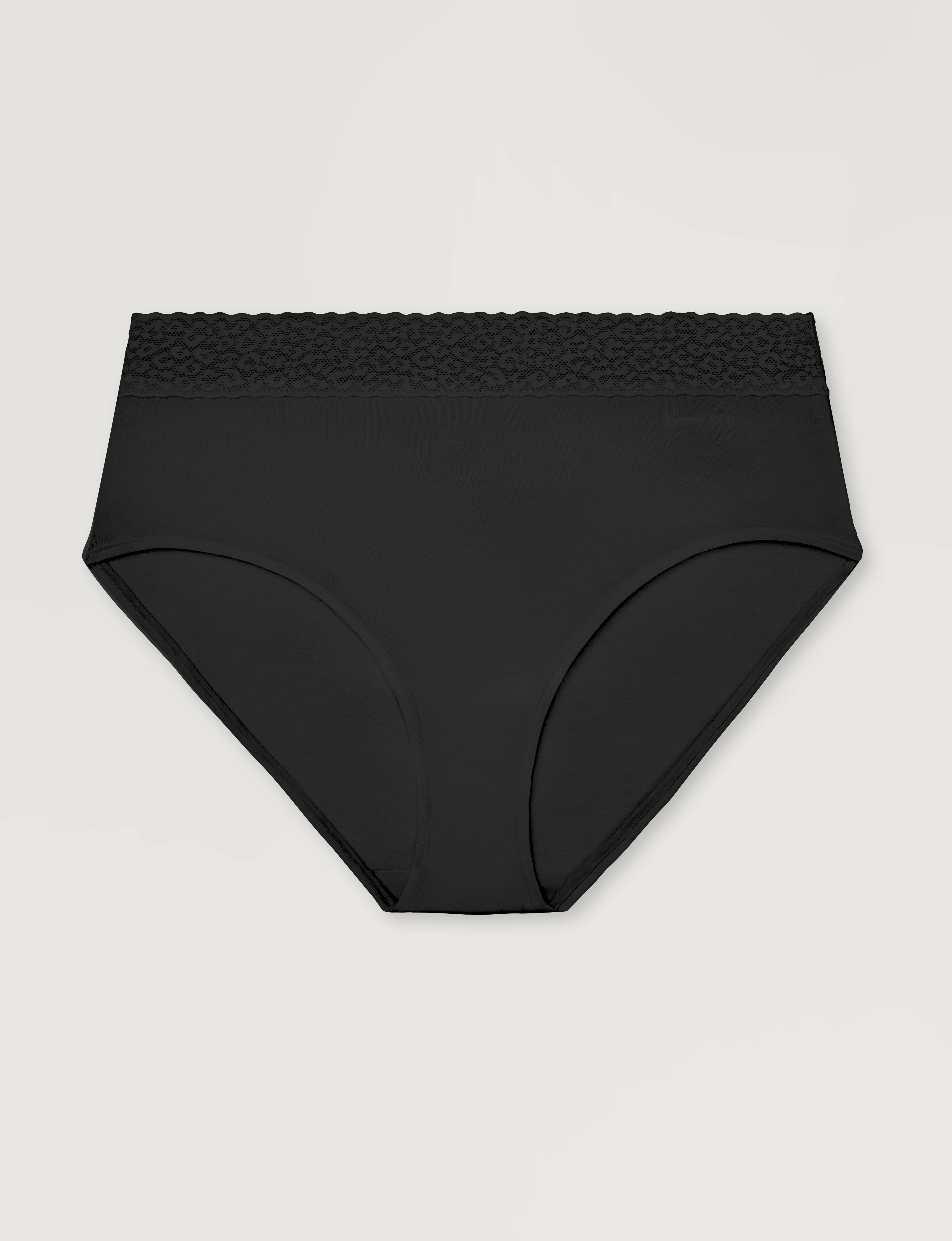 Women's Second Skin High Rise Brief, Lace Waist - Image 18