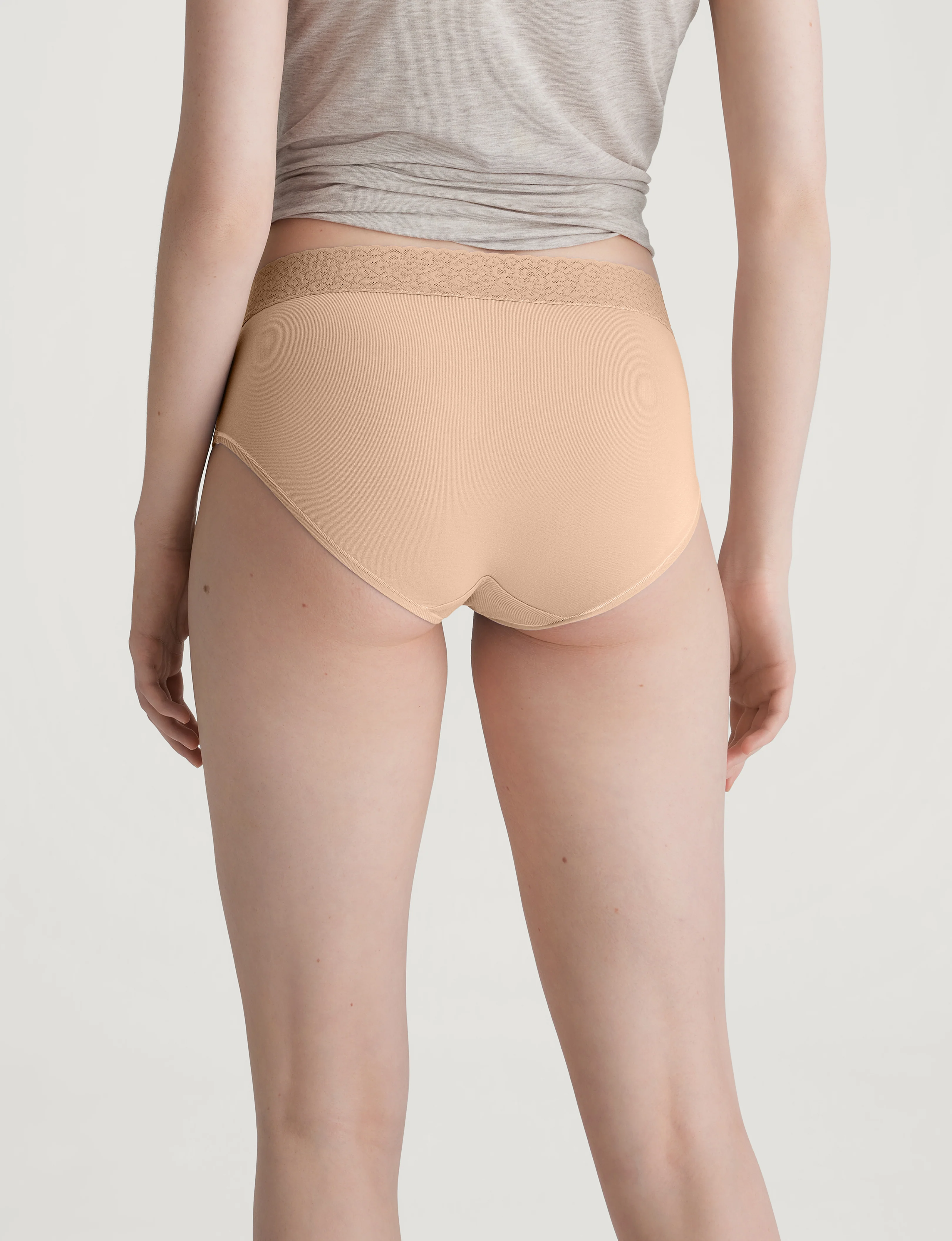 Women's Second Skin High Rise Brief, Lace Waist - Image 19