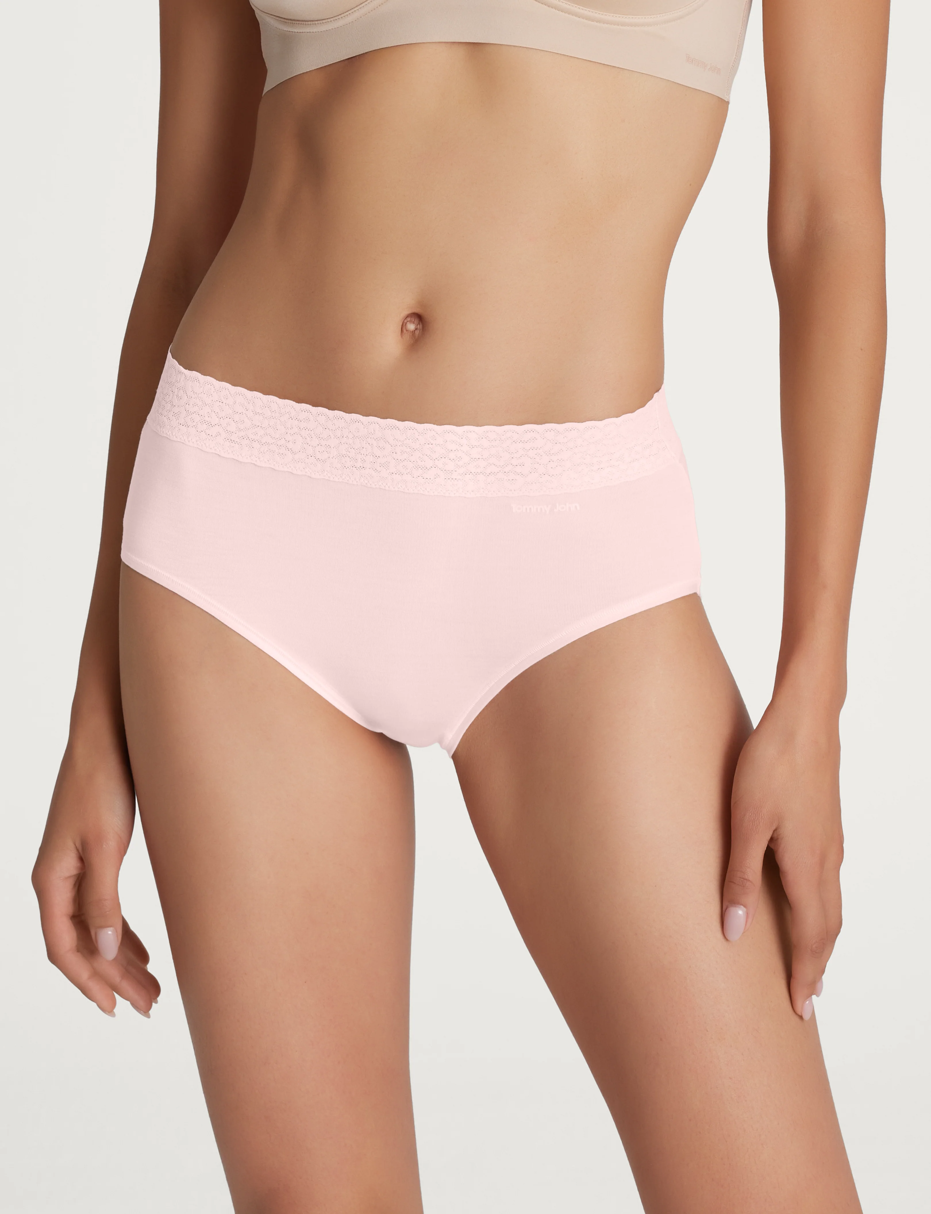 Women's Second Skin High Rise Brief, Lace Waist - Image 24