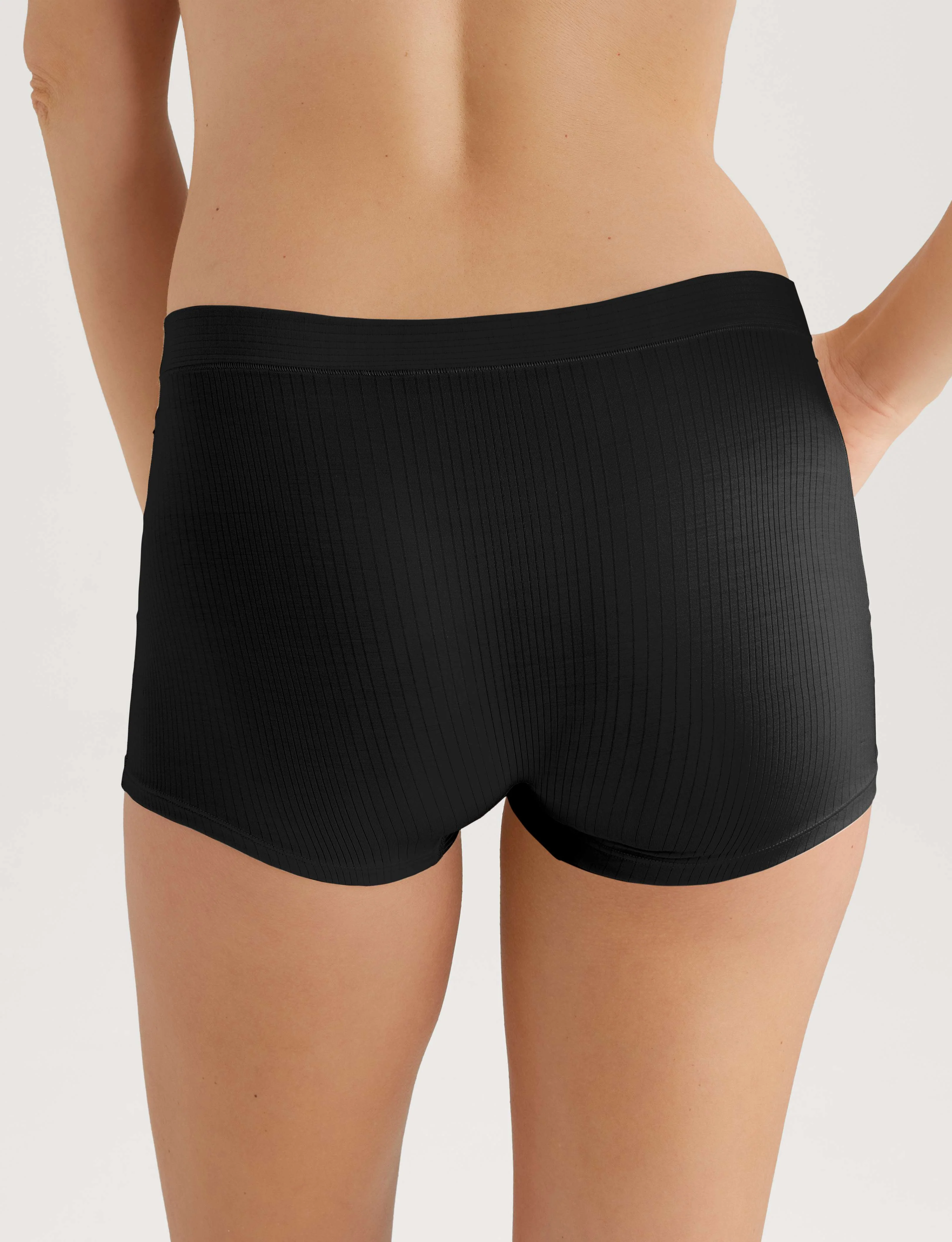 Women's Second Skin Luxe Rib Boyshort - Image 4