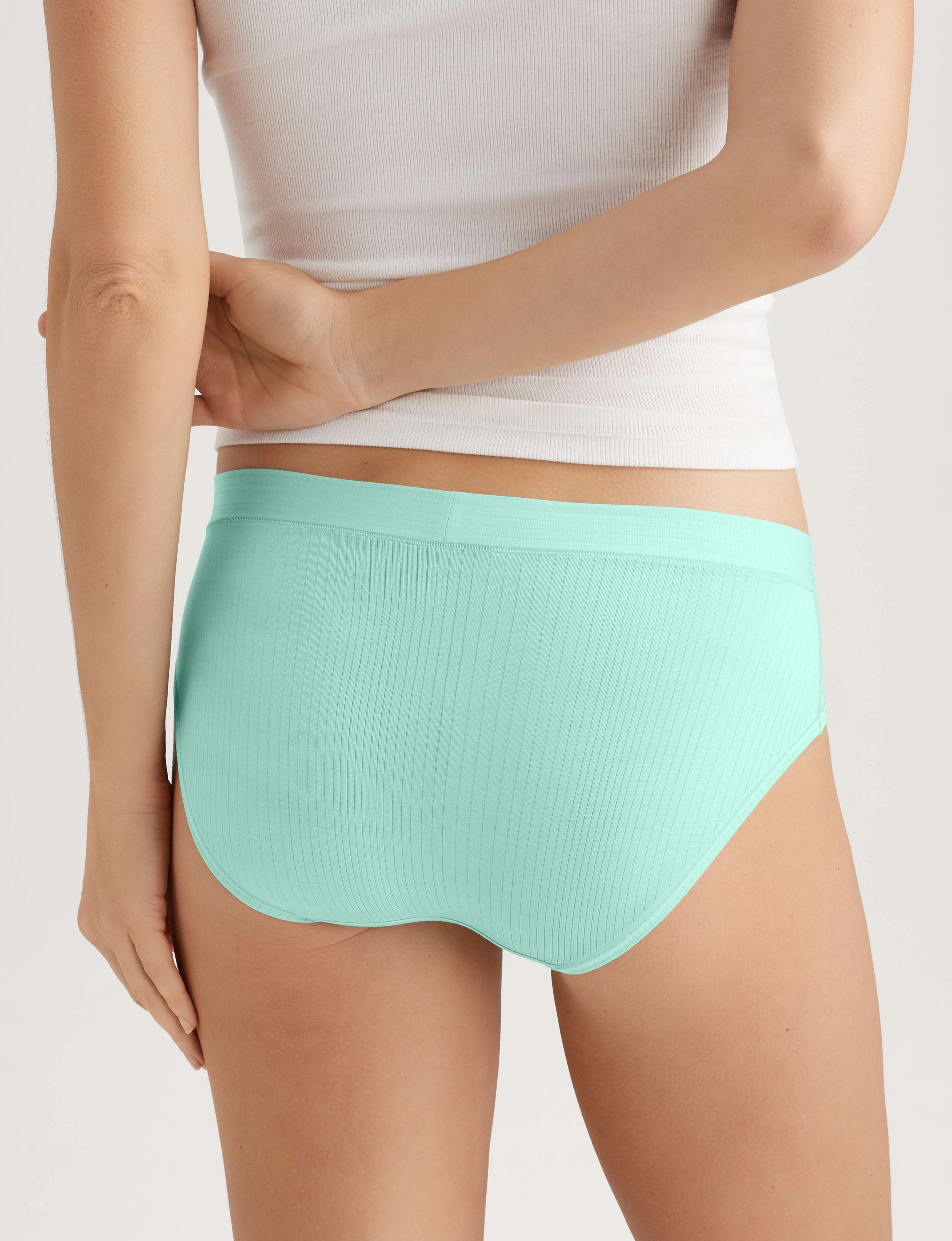 Women's Second Skin Luxe Rib Brief (3-Pack) - Image 7
