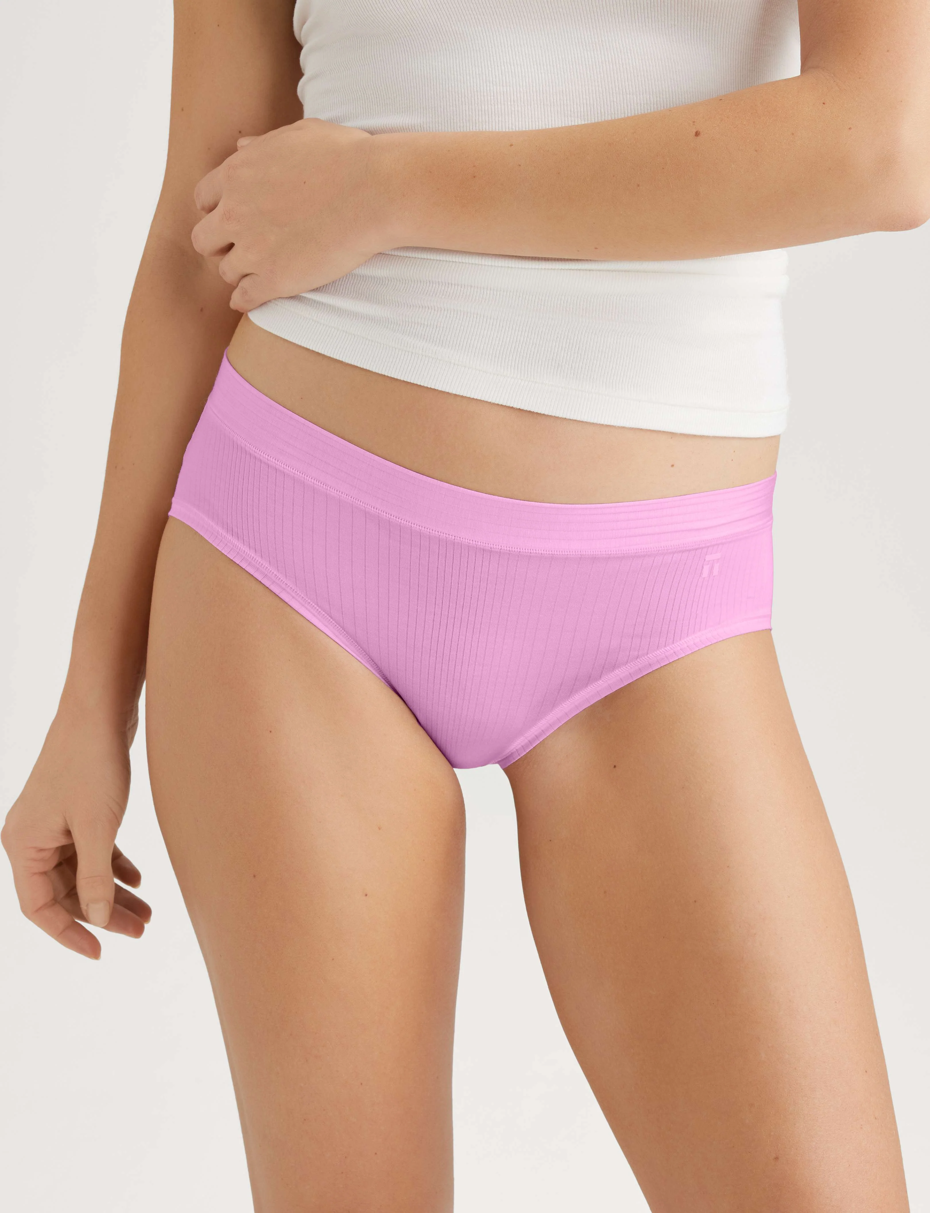 Women's Second Skin Luxe Rib Brief (5-Pack) - Image 11