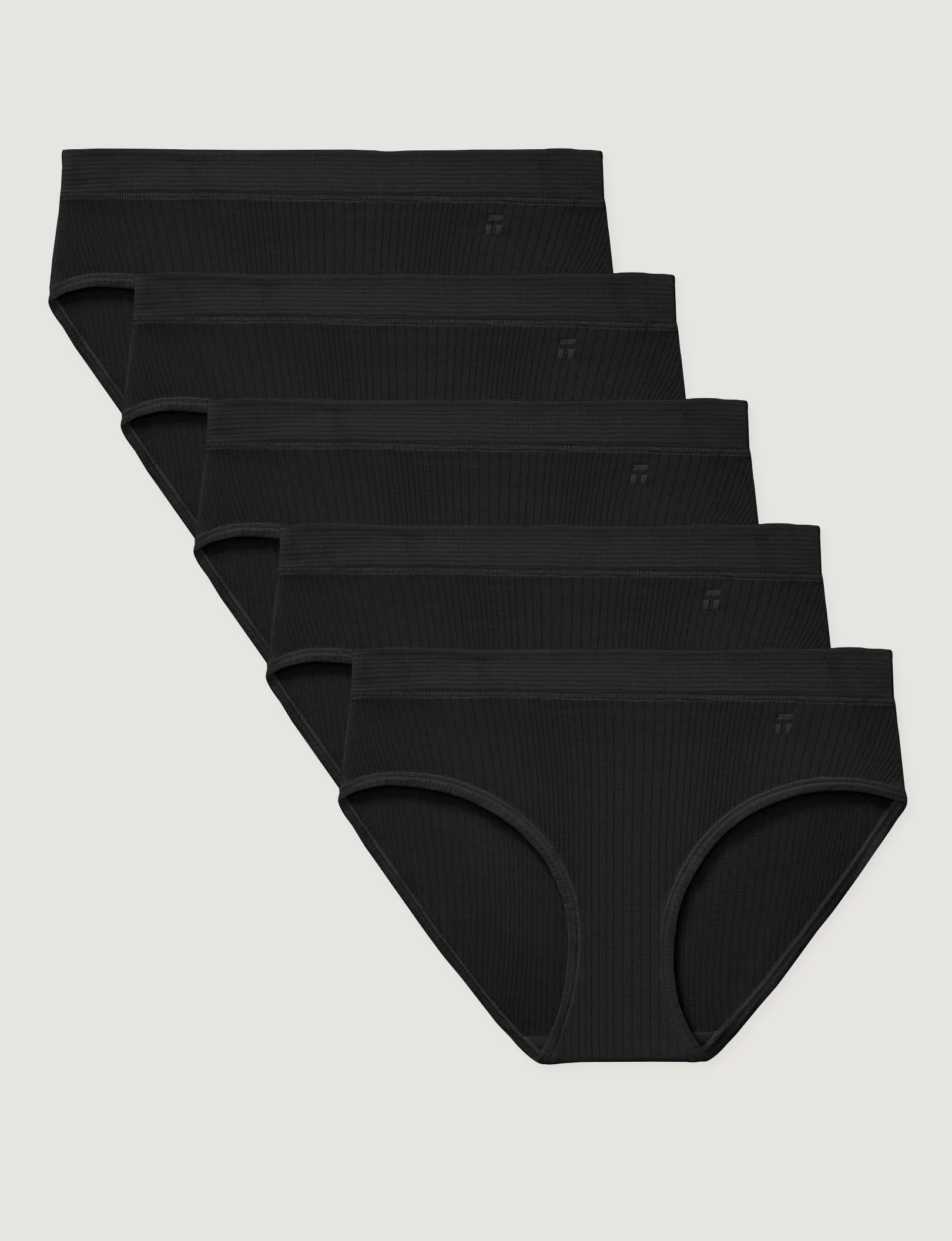 Women's Second Skin Luxe Rib Brief (5-Pack) - Image 12