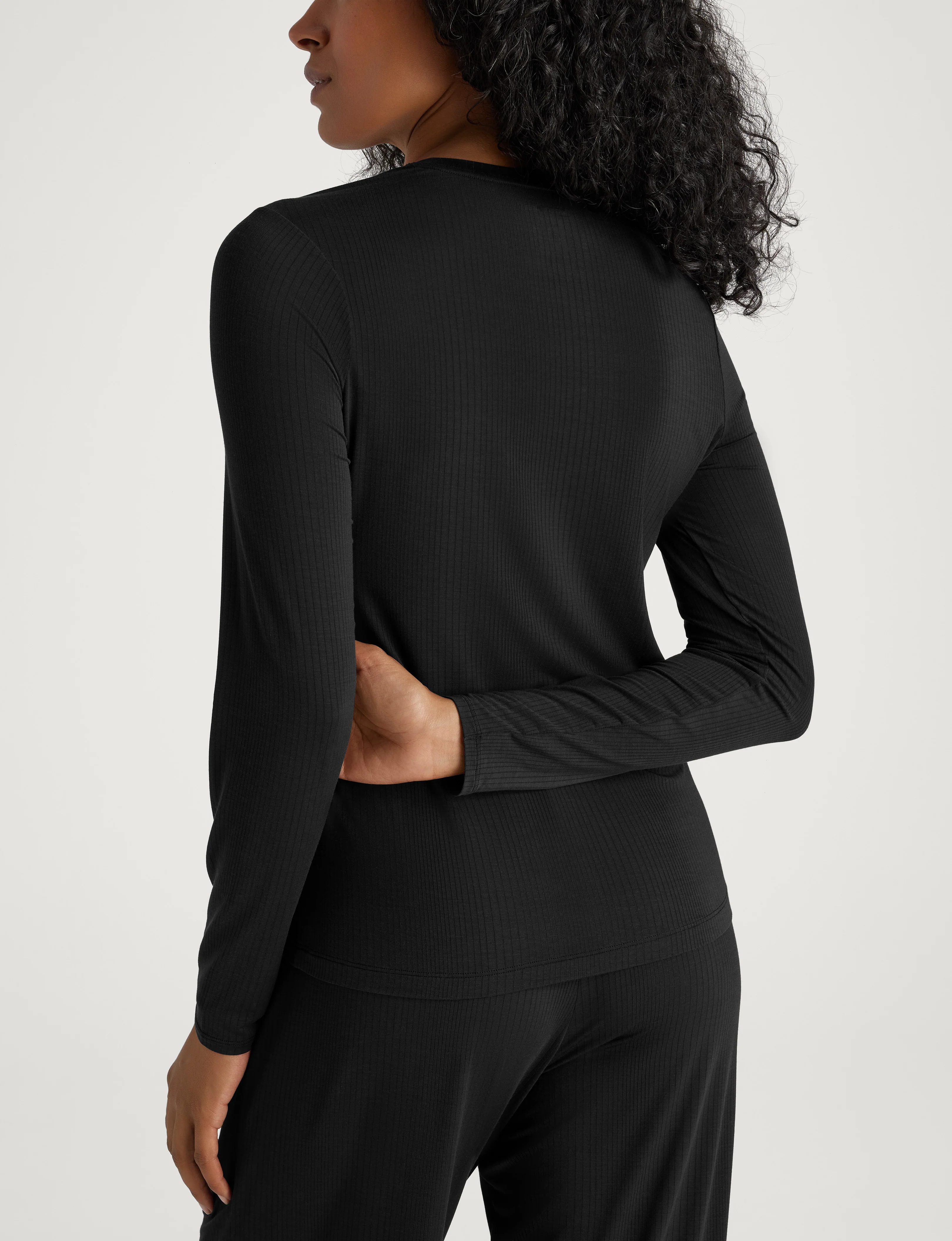 Women's Second Skin Luxe Rib Long Sleeve Crew Neck - Image 7