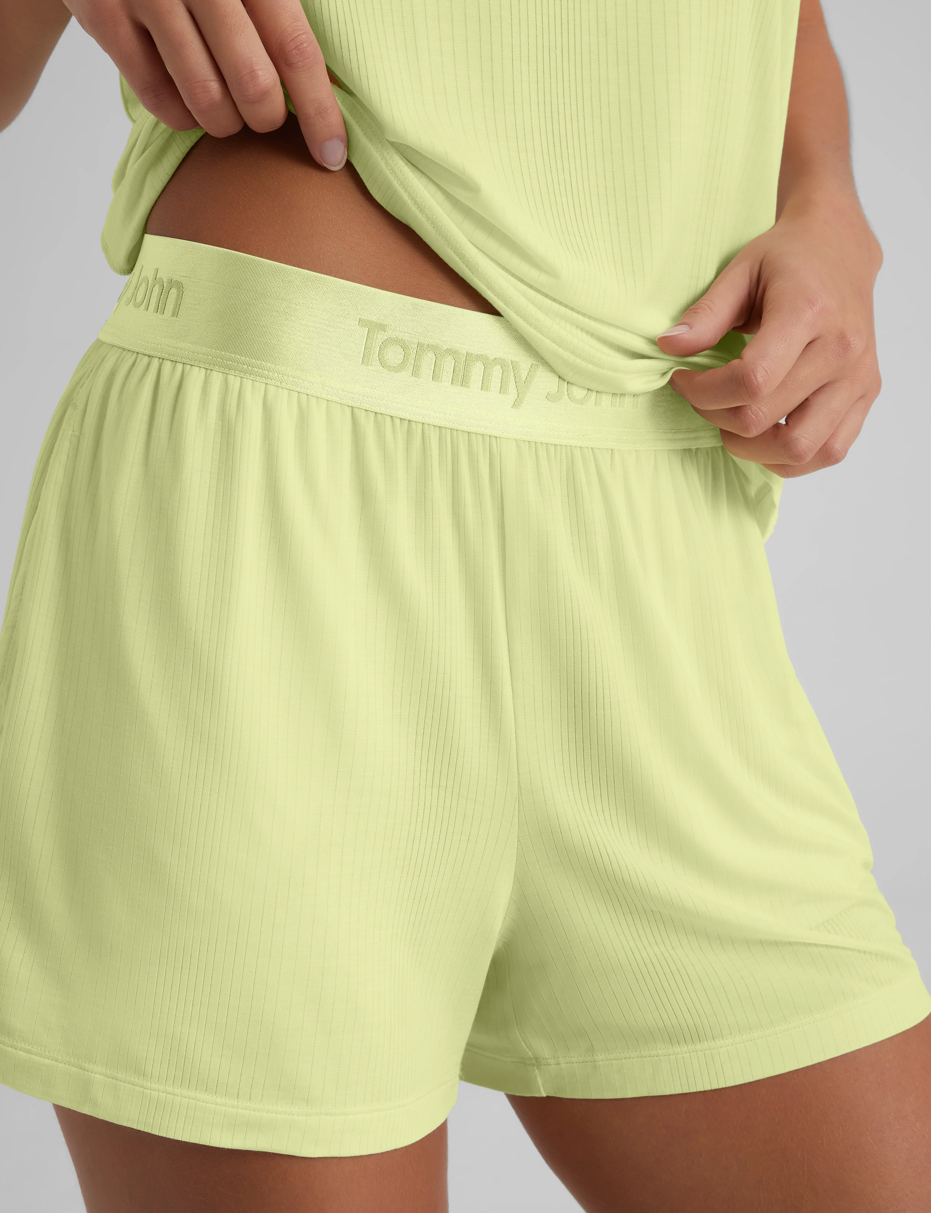 Women's Second Skin Luxe Rib Sleep Short - Image 36
