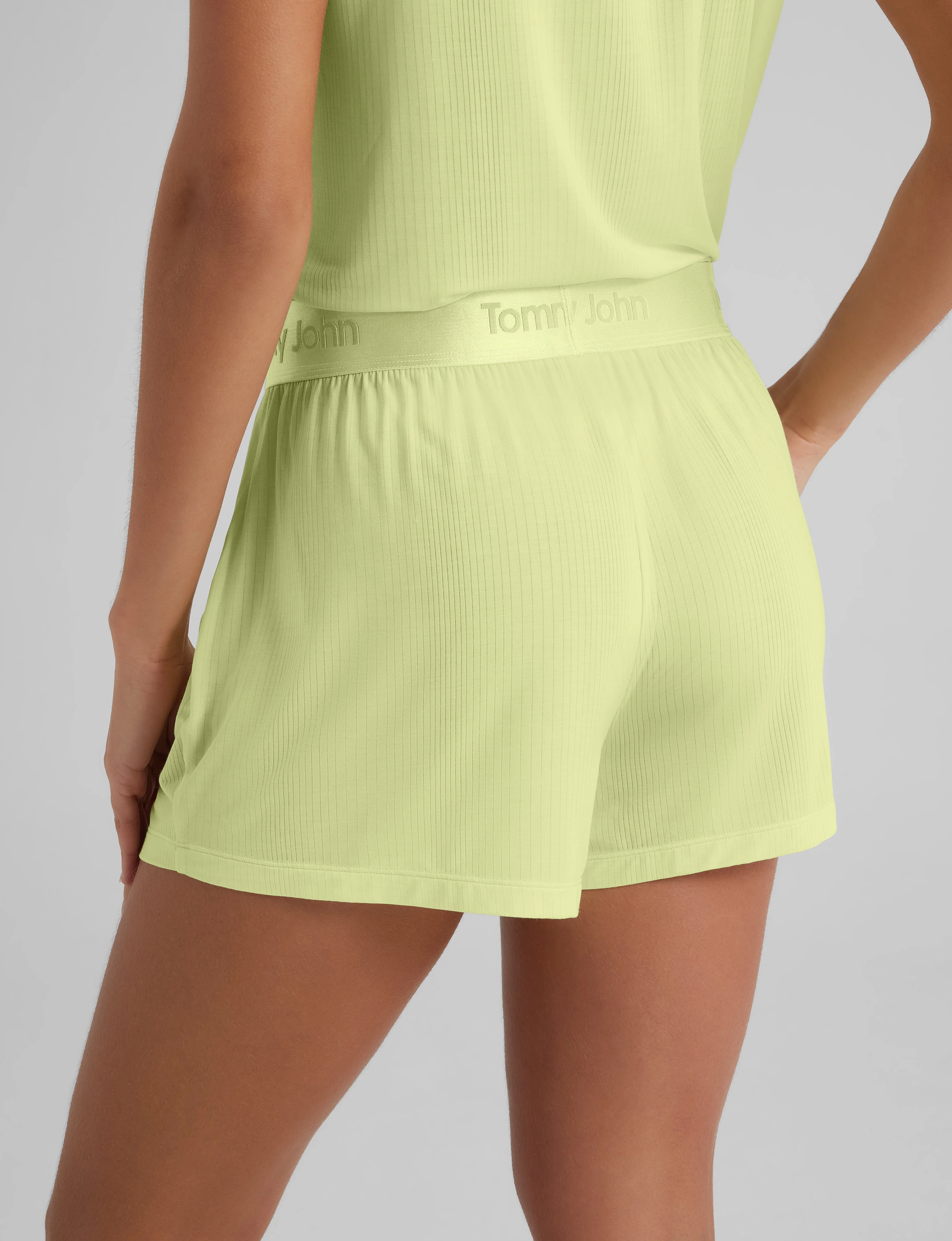 Women's Second Skin Luxe Rib Sleep Short - Image 37