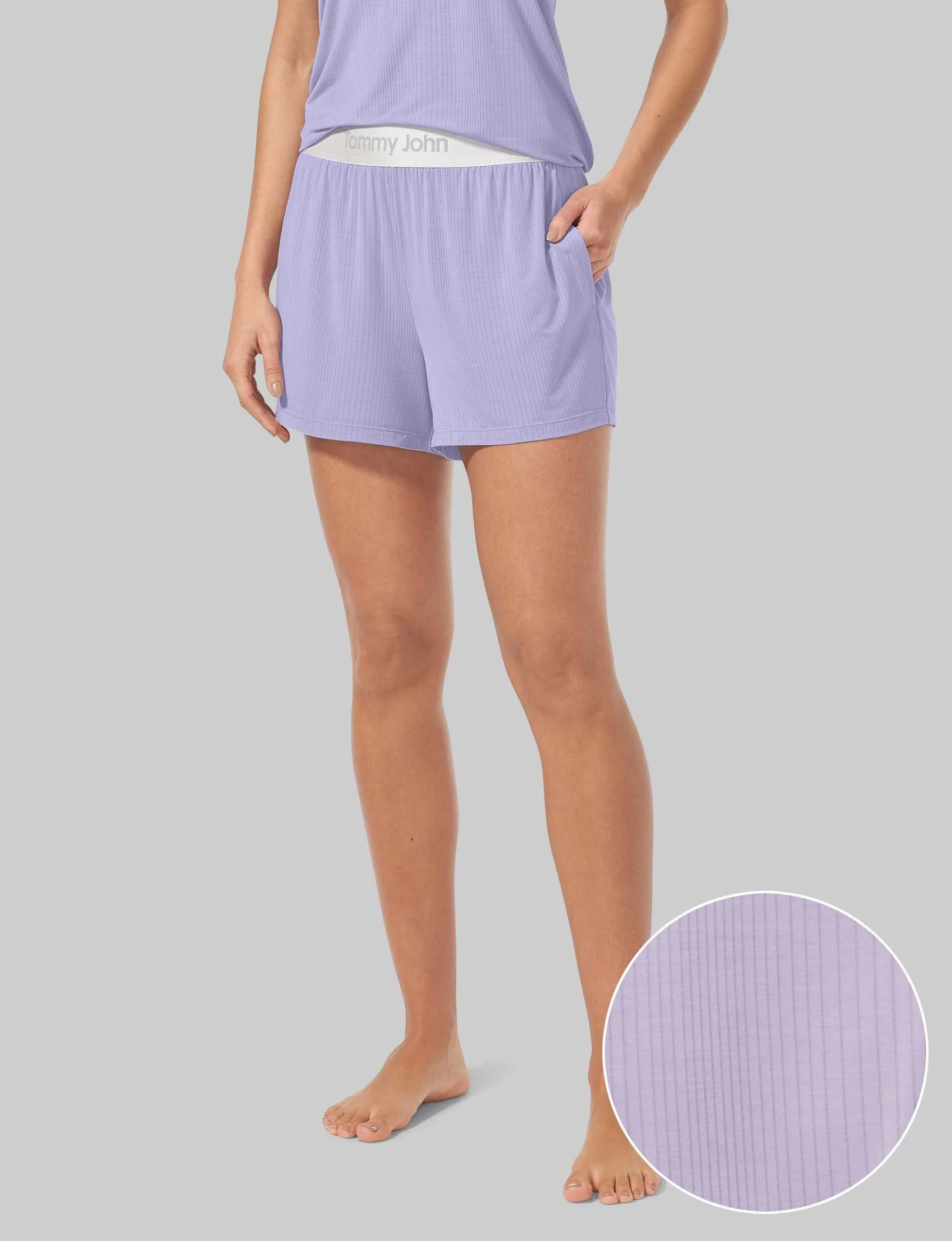 Women's Second Skin Luxe Rib Sleep Short - Image 43