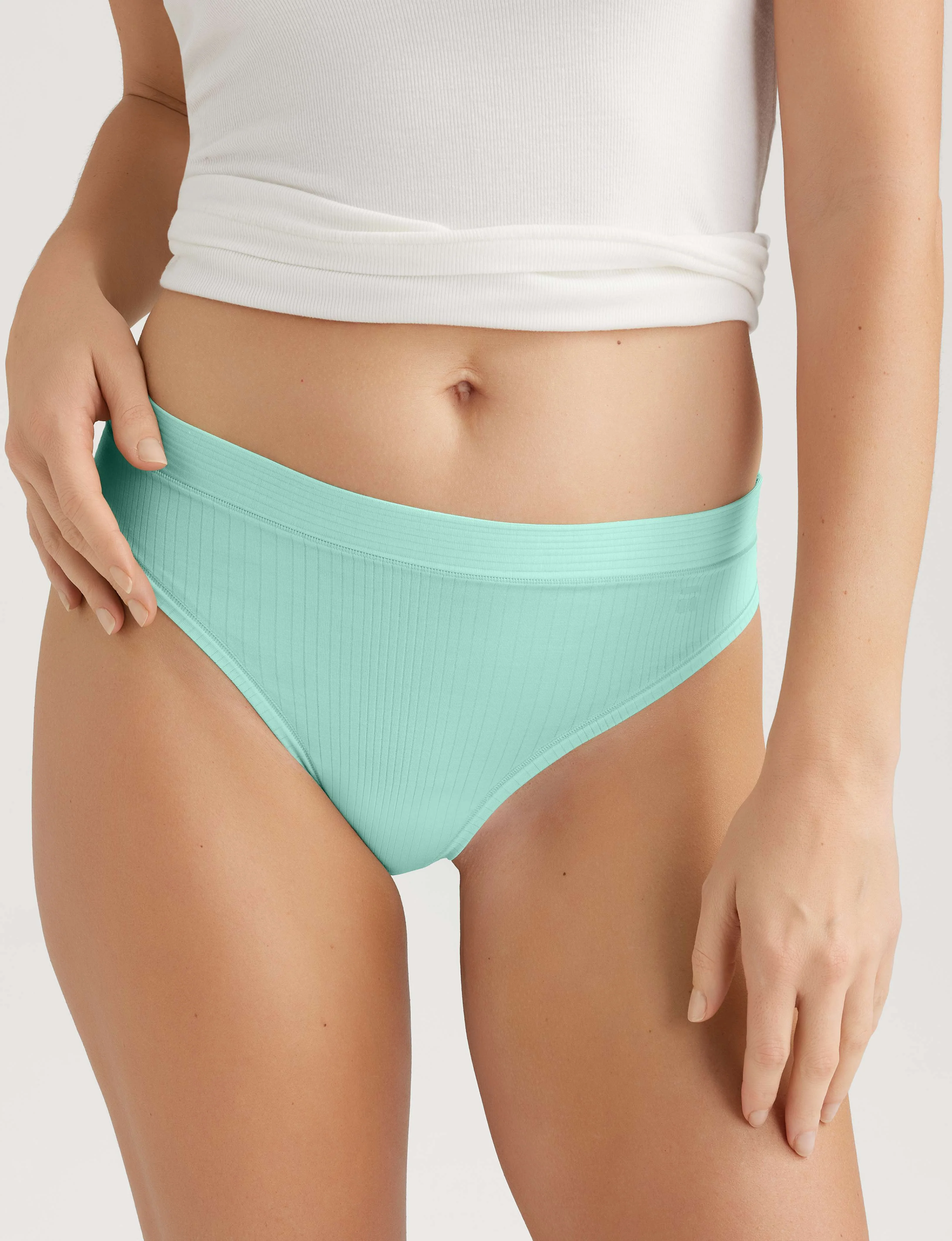 Women's Second Skin Luxe Rib Thong - Image 10