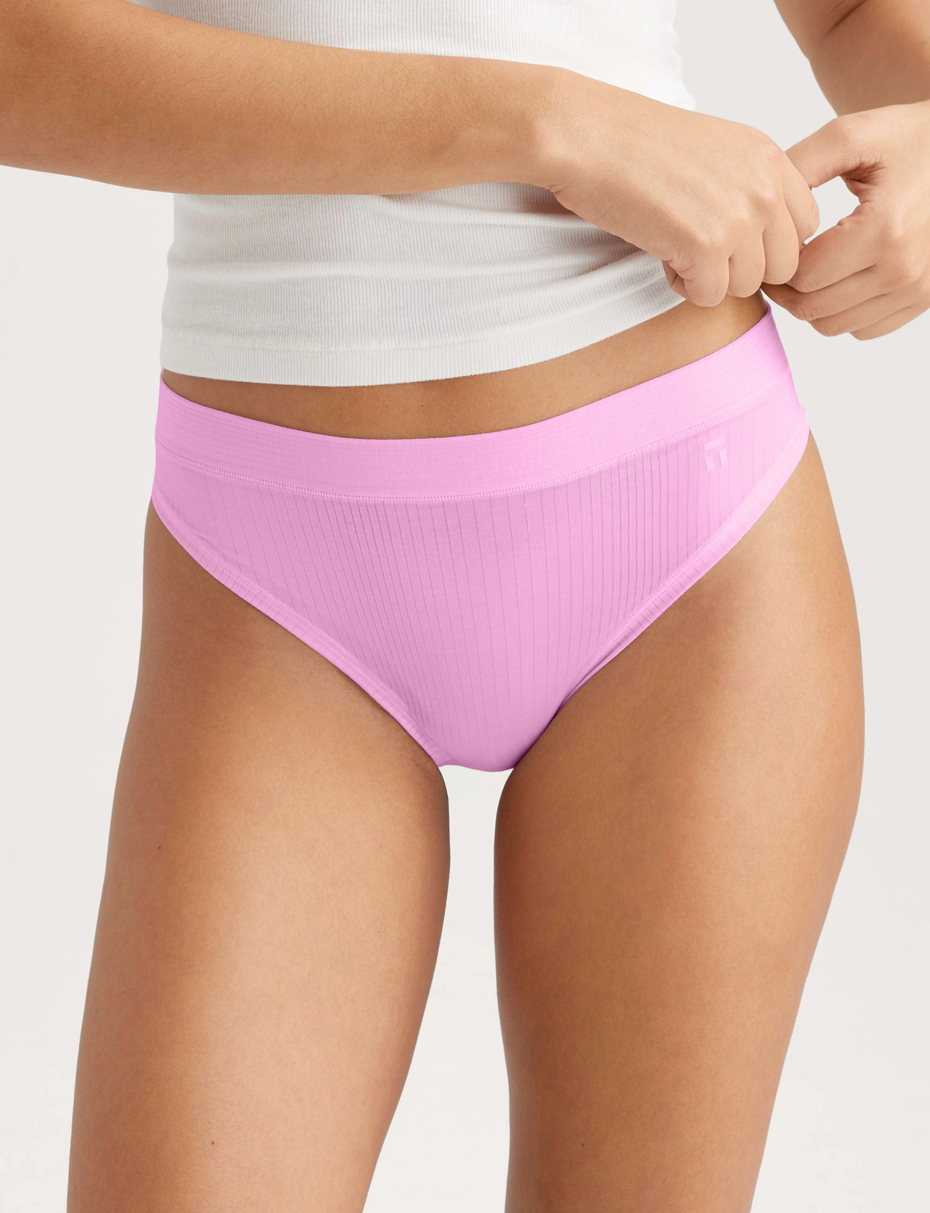 Women's Second Skin Luxe Rib Thong (3-Pack) - Image 10