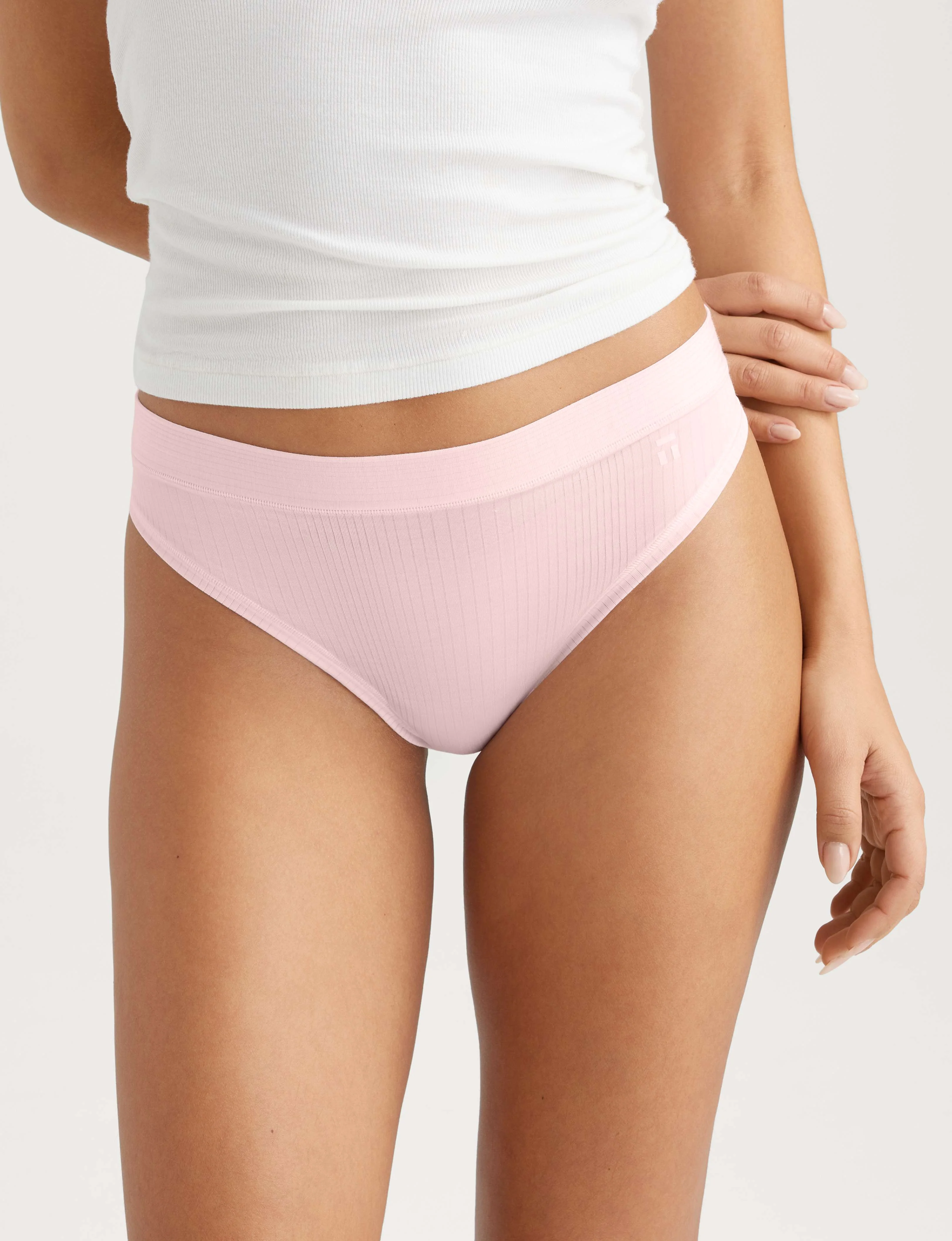 Women's Second Skin Luxe Rib Thong (5-Pack) - Image 12