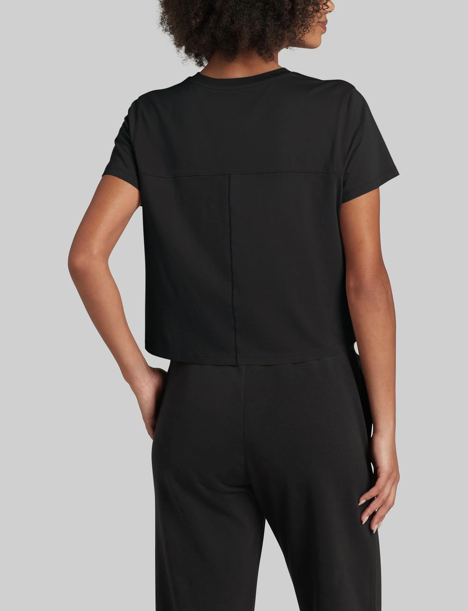 Women's Second Skin Not-Too-Cropped Crew Neck Tee - Image 7