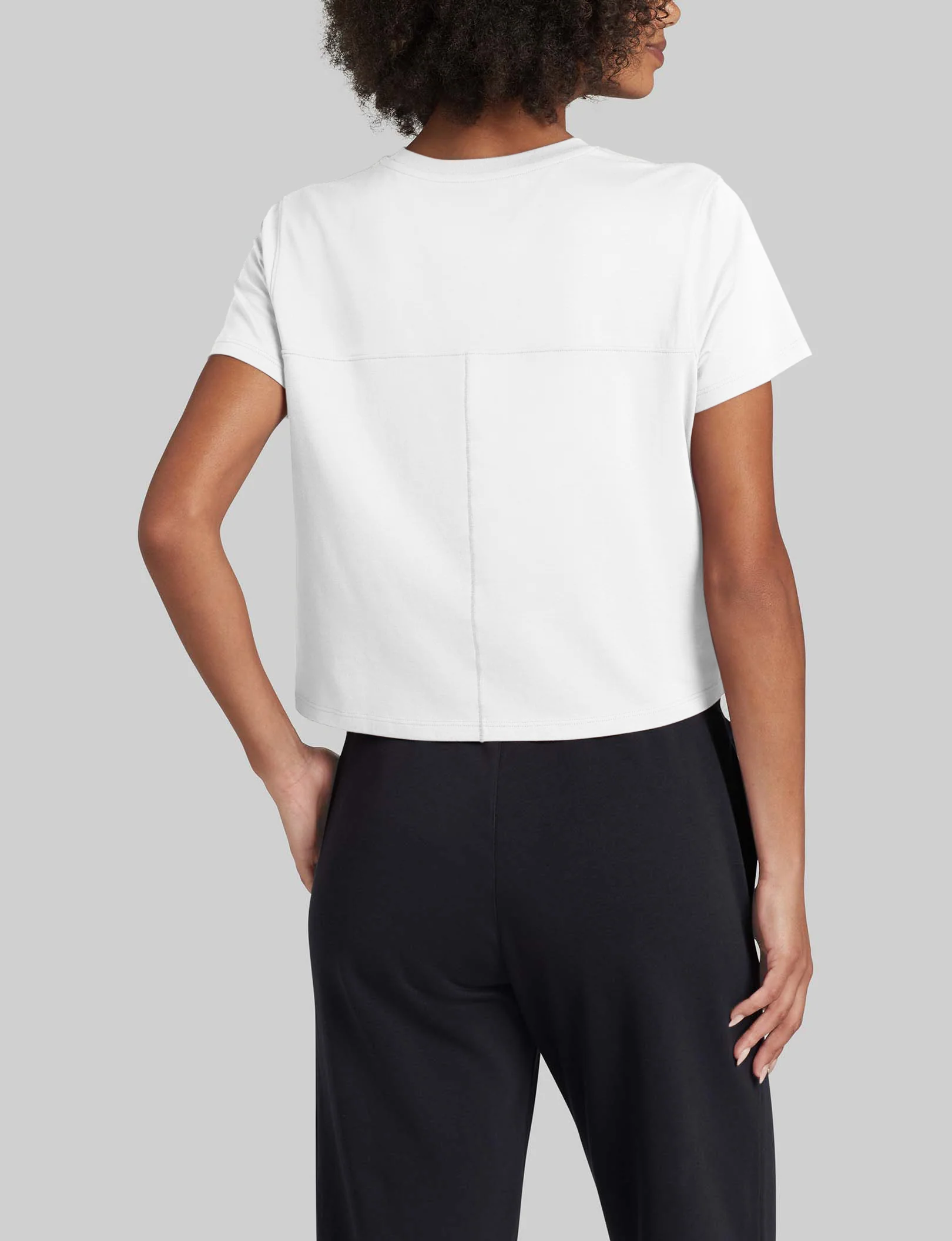 Women's Second Skin Not-Too-Cropped Crew Neck Tee - Image 8