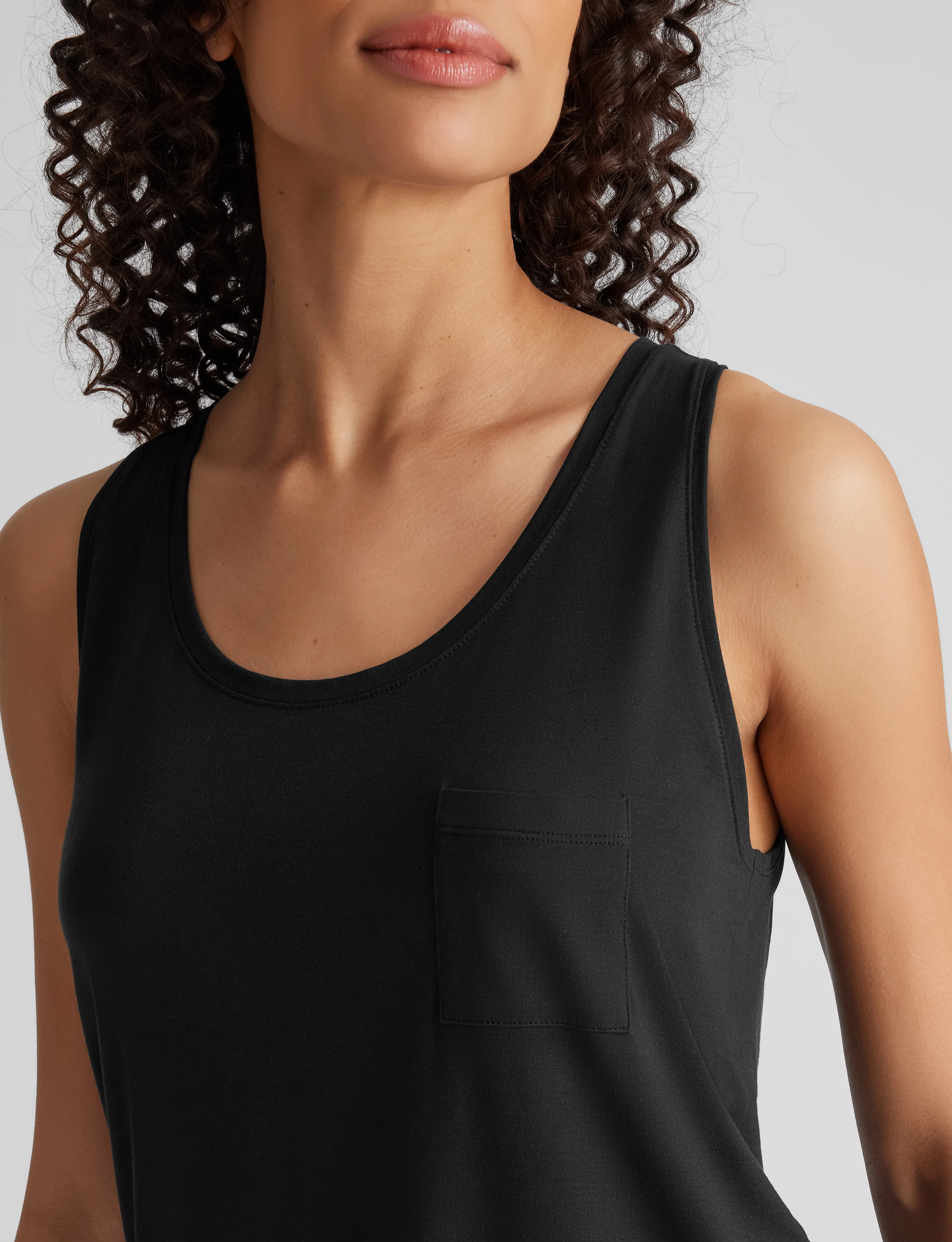 Women's Second Skin Sleep Pocket Tank & Short Set - Image 6