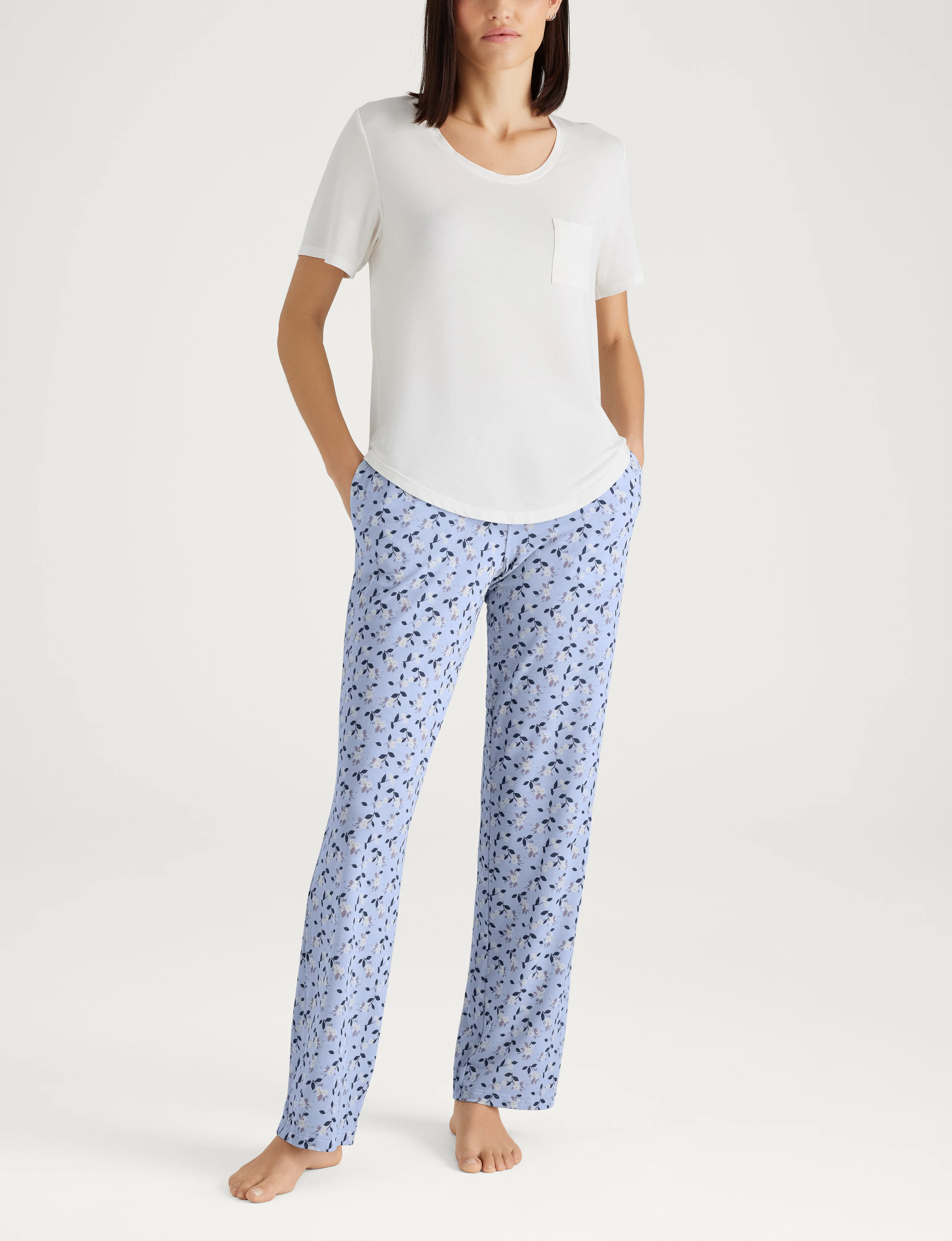 Women's Second Skin Sleep Pocket Tee & Pant Set - Image 35