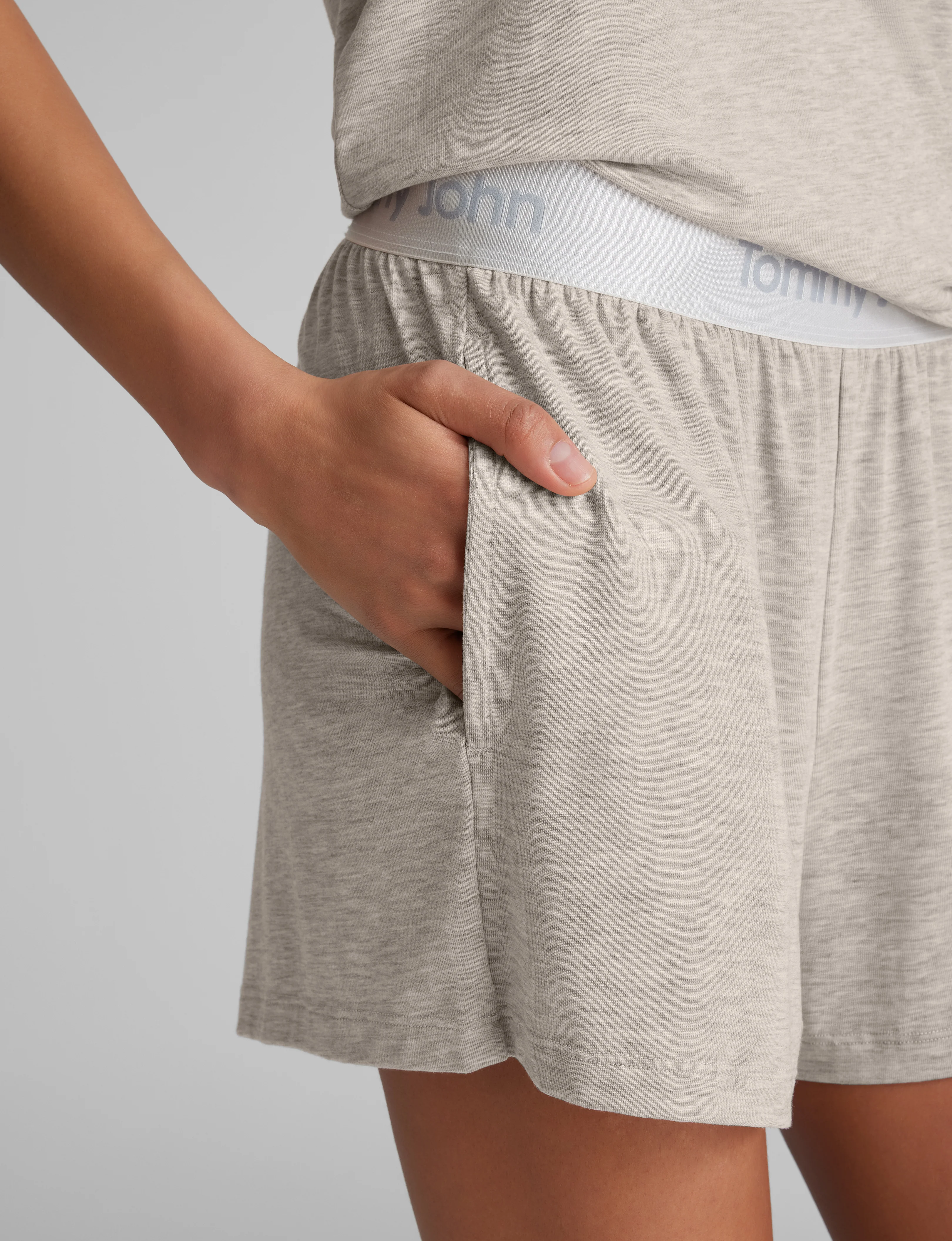 Women's Second Skin Sleep Pocket Tee & Short Set - Image 11