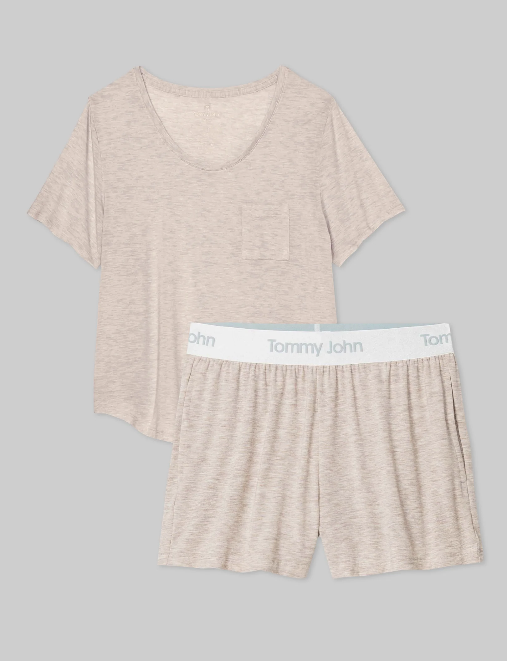 Women's Second Skin Sleep Pocket Tee & Short Set - Image 4