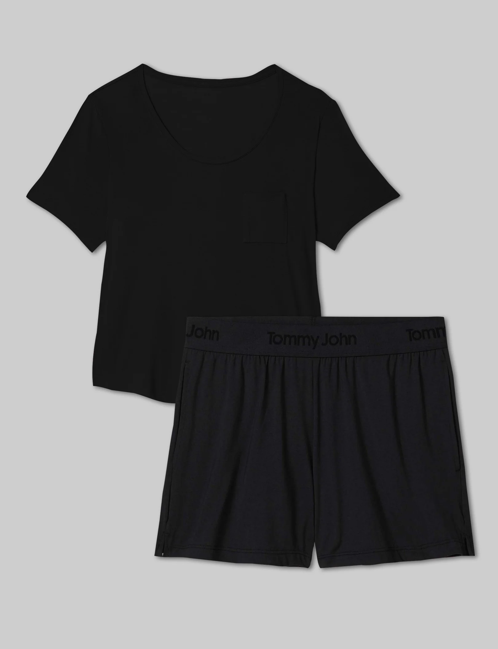 Women's Second Skin Sleep Pocket Tee & Short Set - Image 5