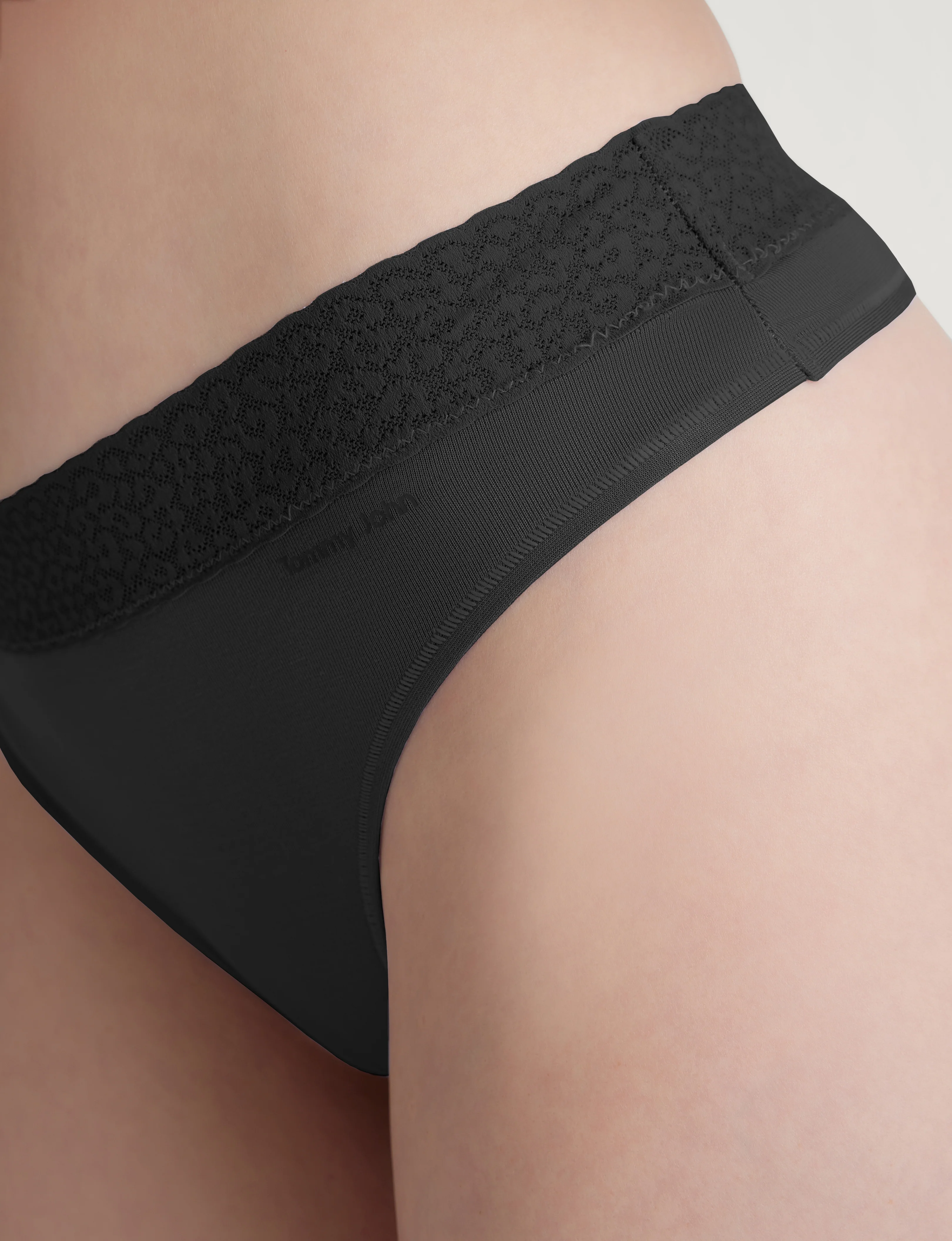 Women's Second Skin Thong, Lace Waist - Image 24