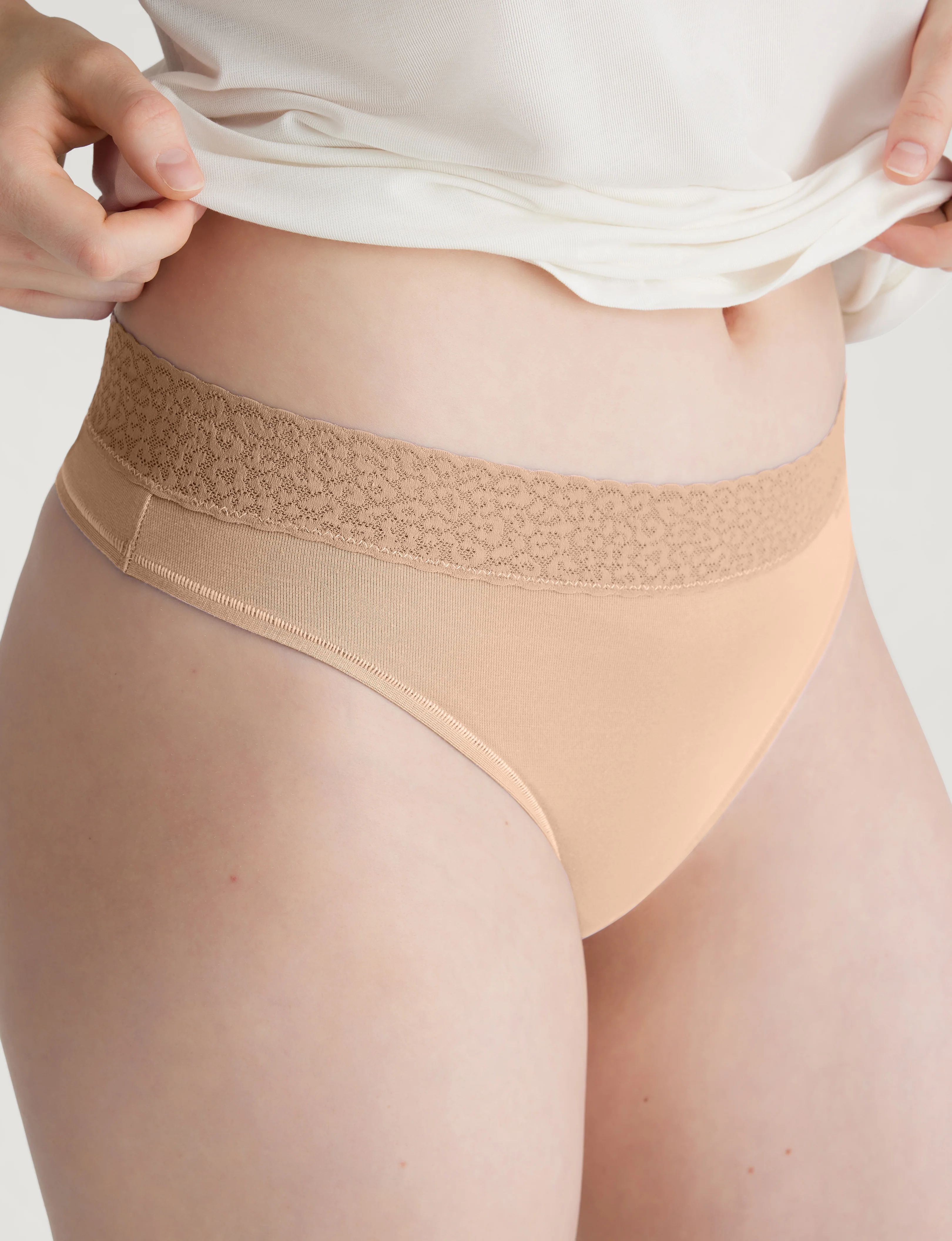 Women's Second Skin Thong, Lace Waist - Image 28