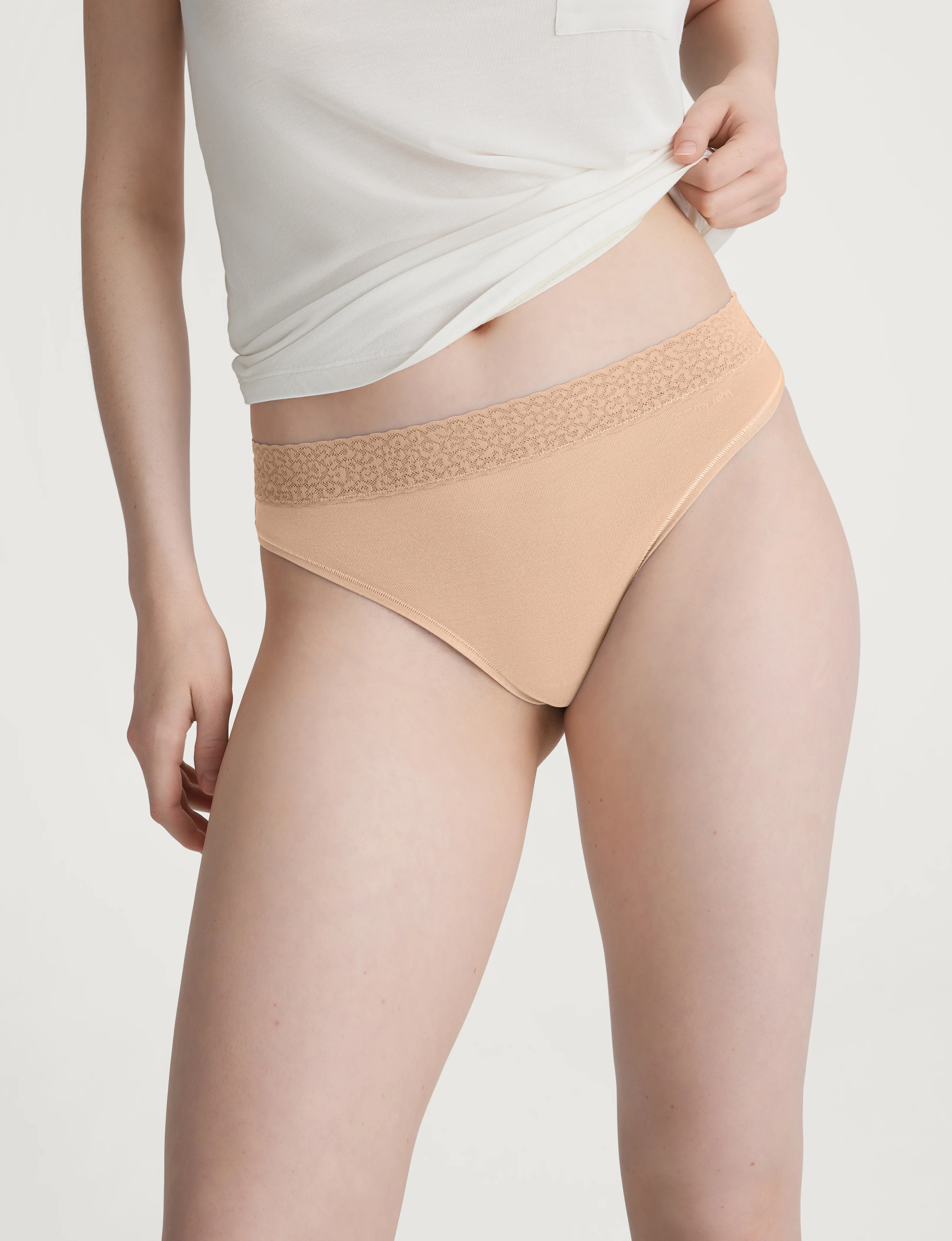 Women's Second Skin Thong, Lace Waist (3-Pack) - Image 19