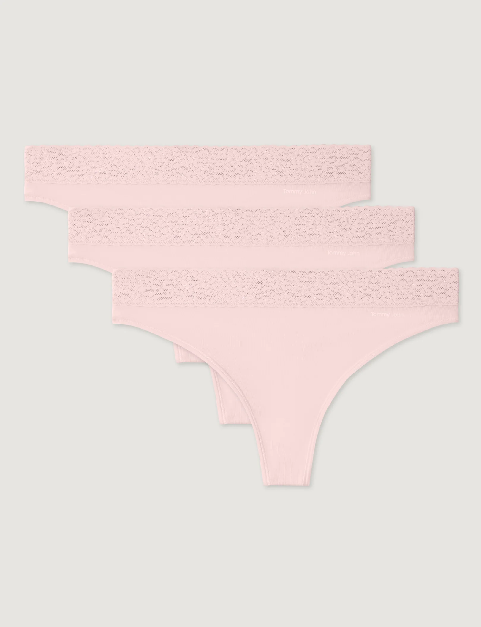 Women's Second Skin Thong, Lace Waist (3-Pack) - Image 6