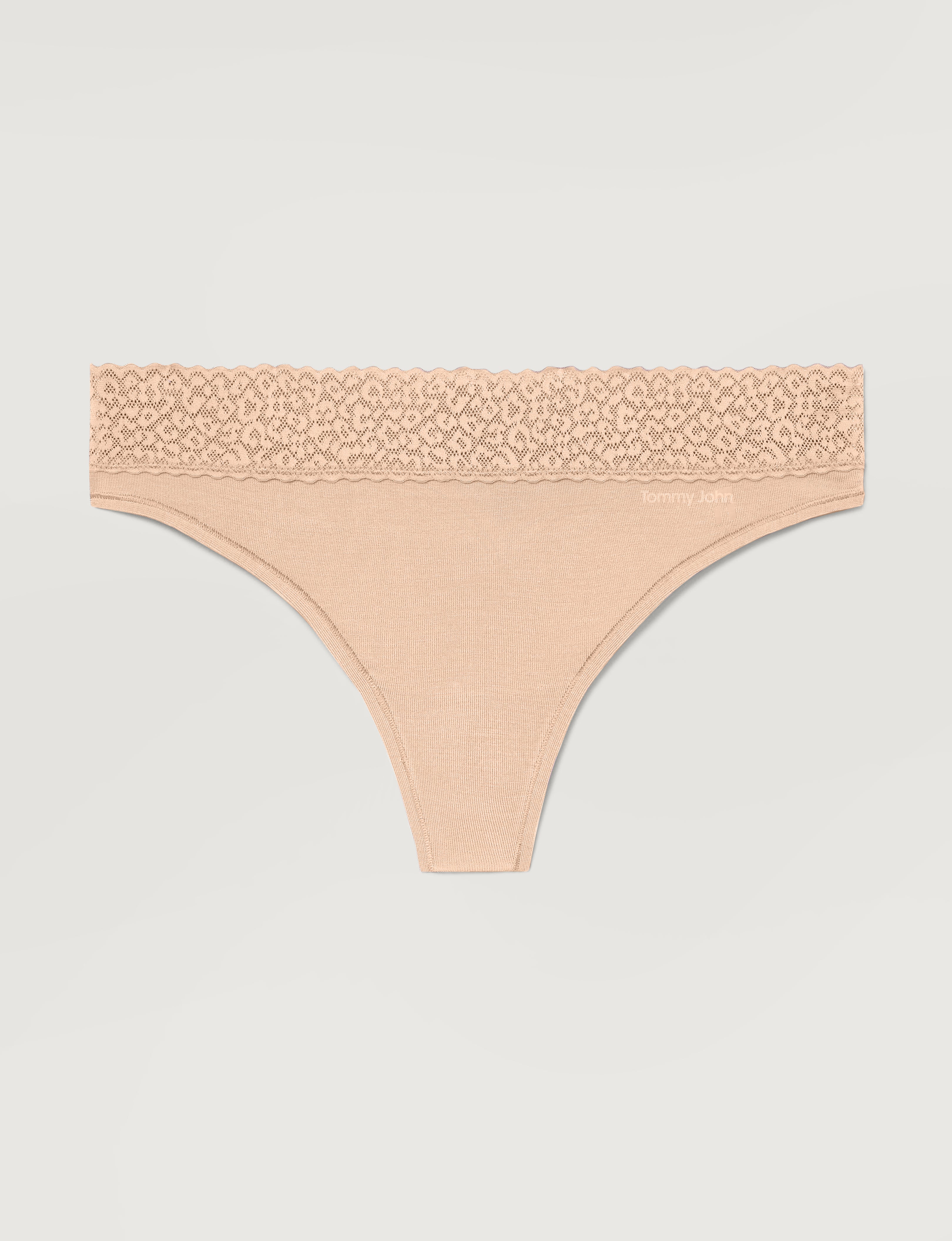 Women's Second Skin Thong, Lace Waist - Image 30