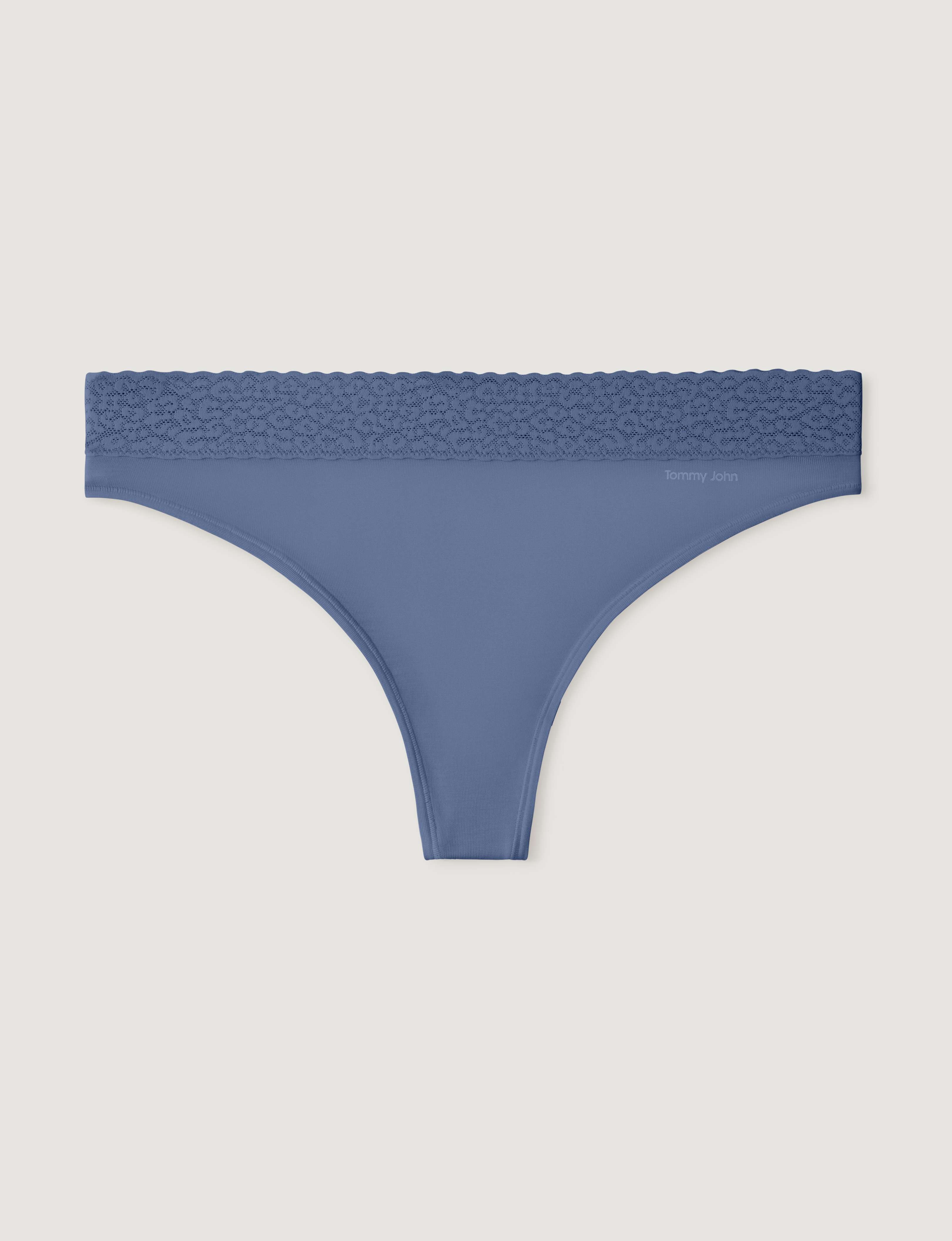 Women's Second Skin Thong, Lace Waist - Image 36