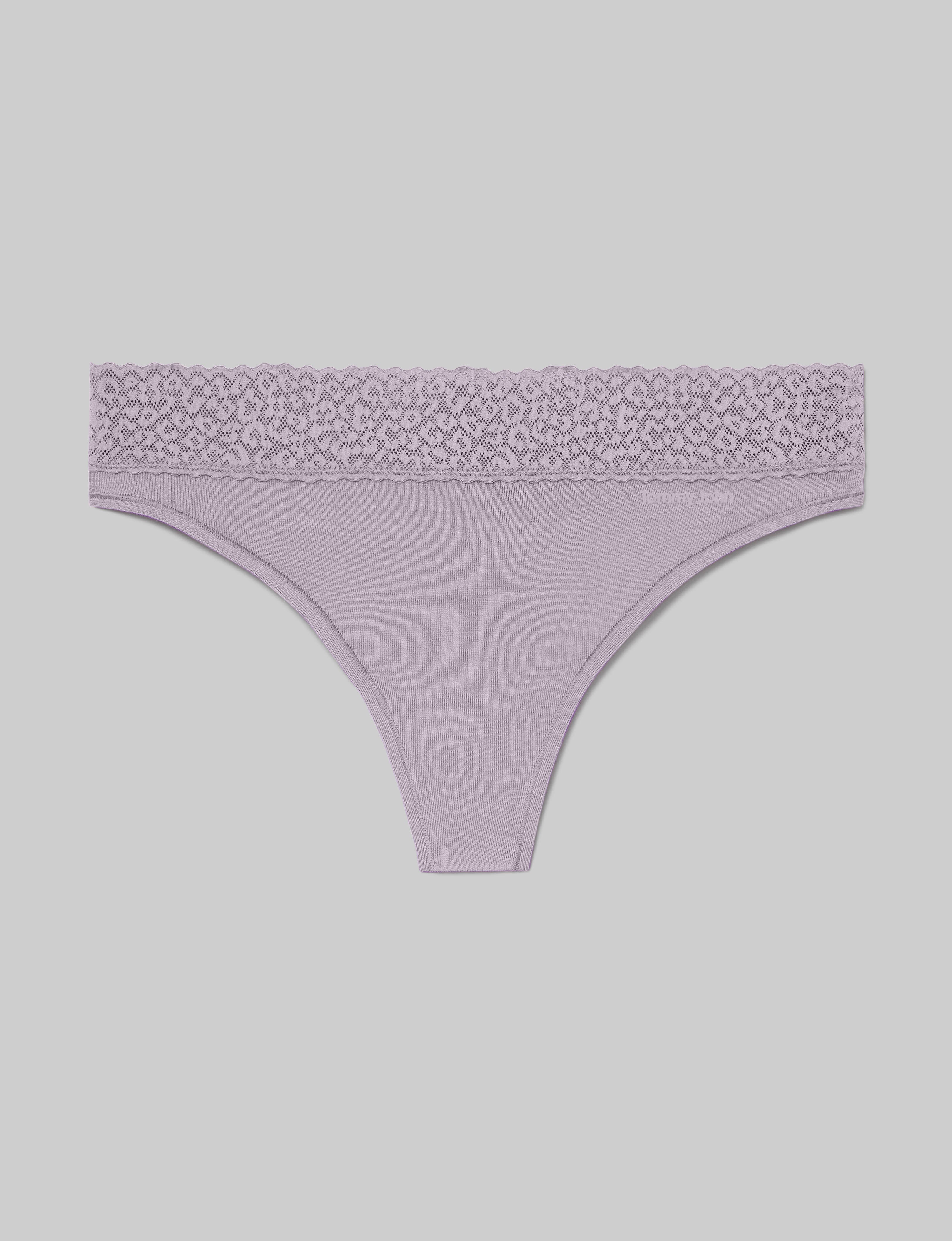 Women's Second Skin Thong, Lace Waist - Image 10