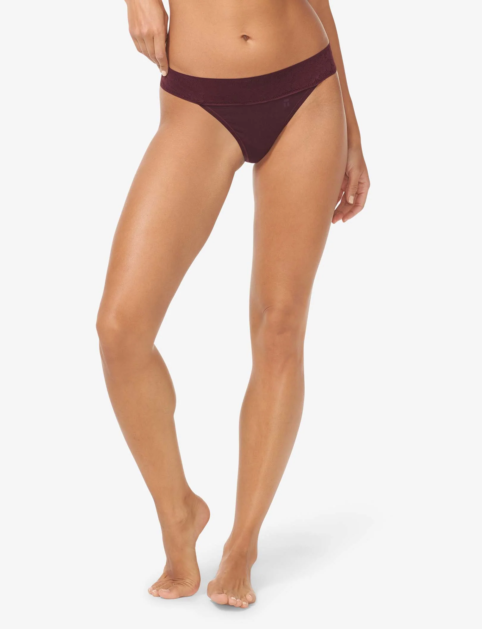 Women's Second Skin Thong, Lace Waist - Image 103
