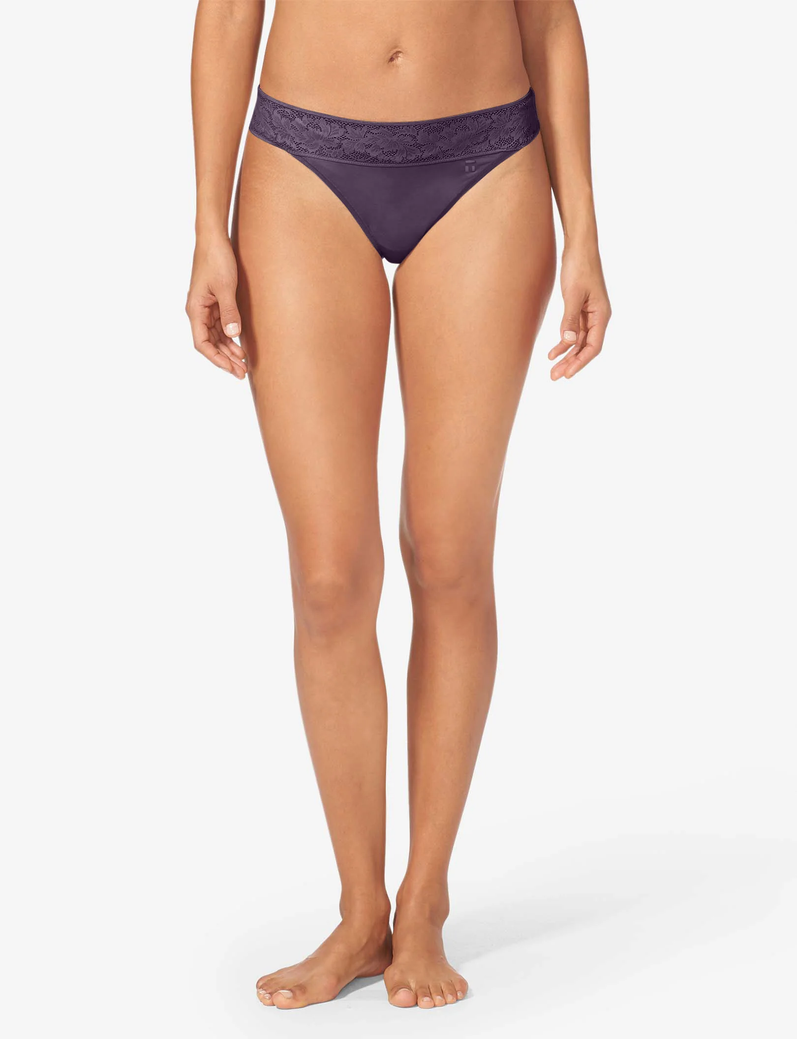 Women's Second Skin Thong, Lace Waist - Image 113