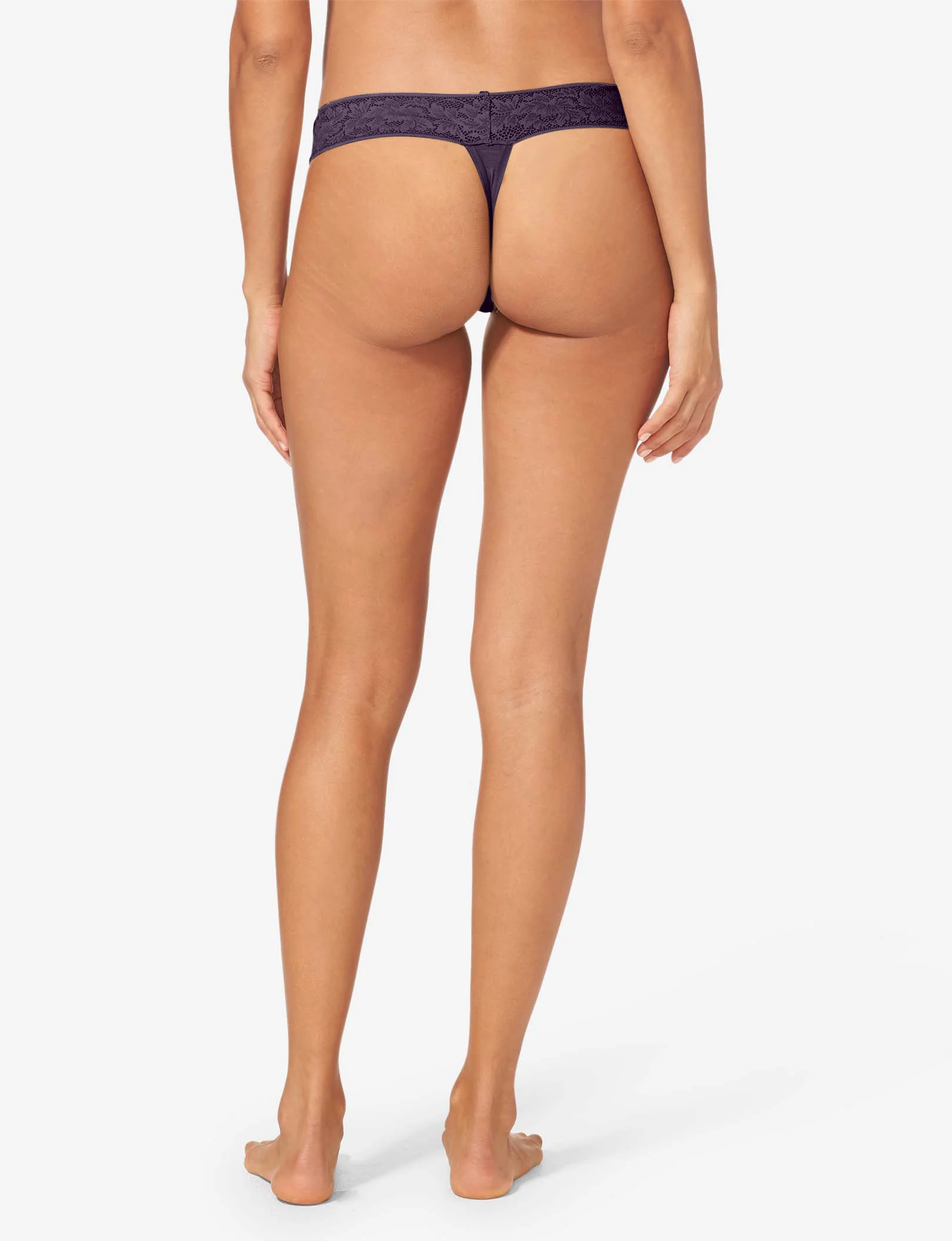 Women's Second Skin Thong, Lace Waist - Image 117