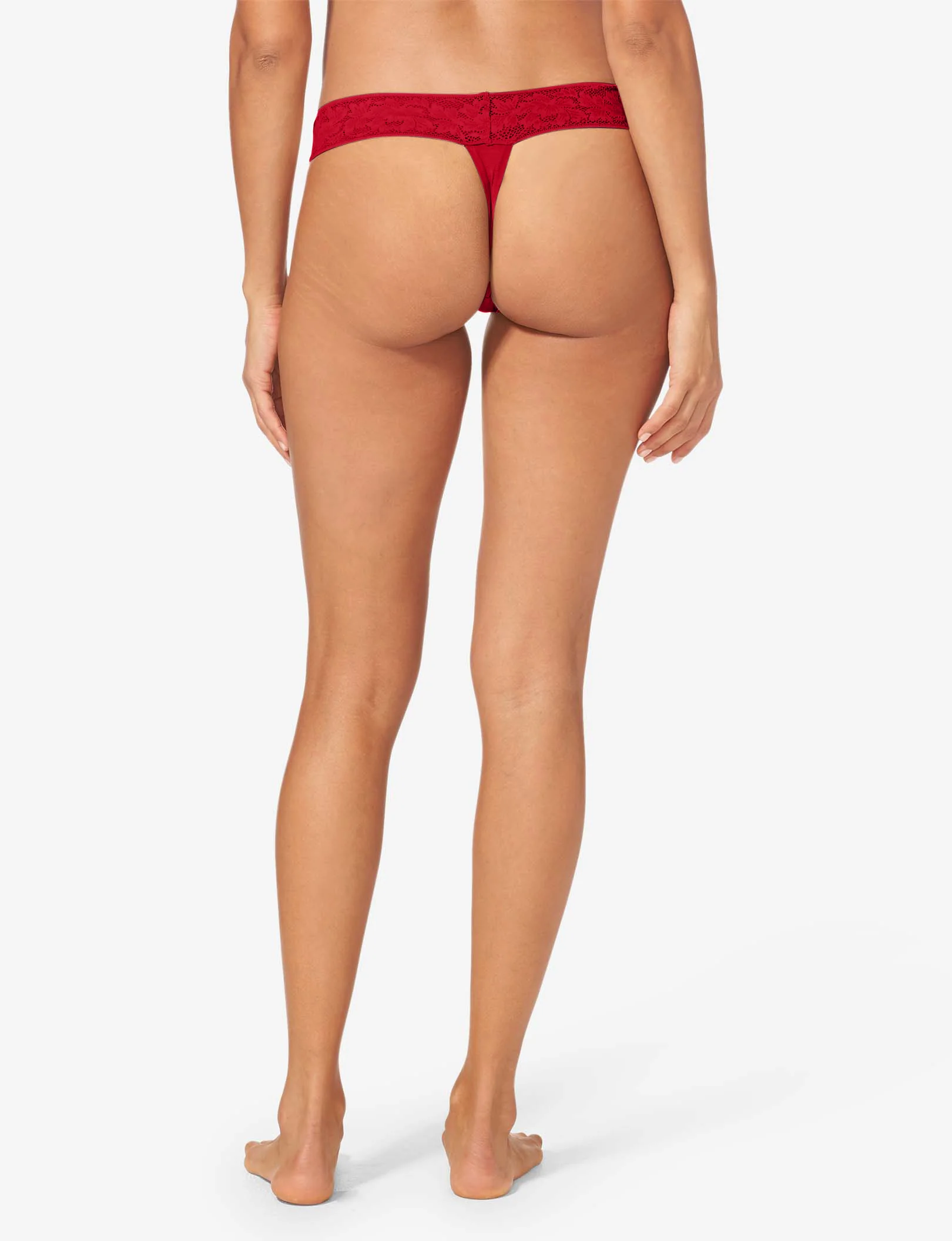 Women's Second Skin Thong, Lace Waist - Image 125
