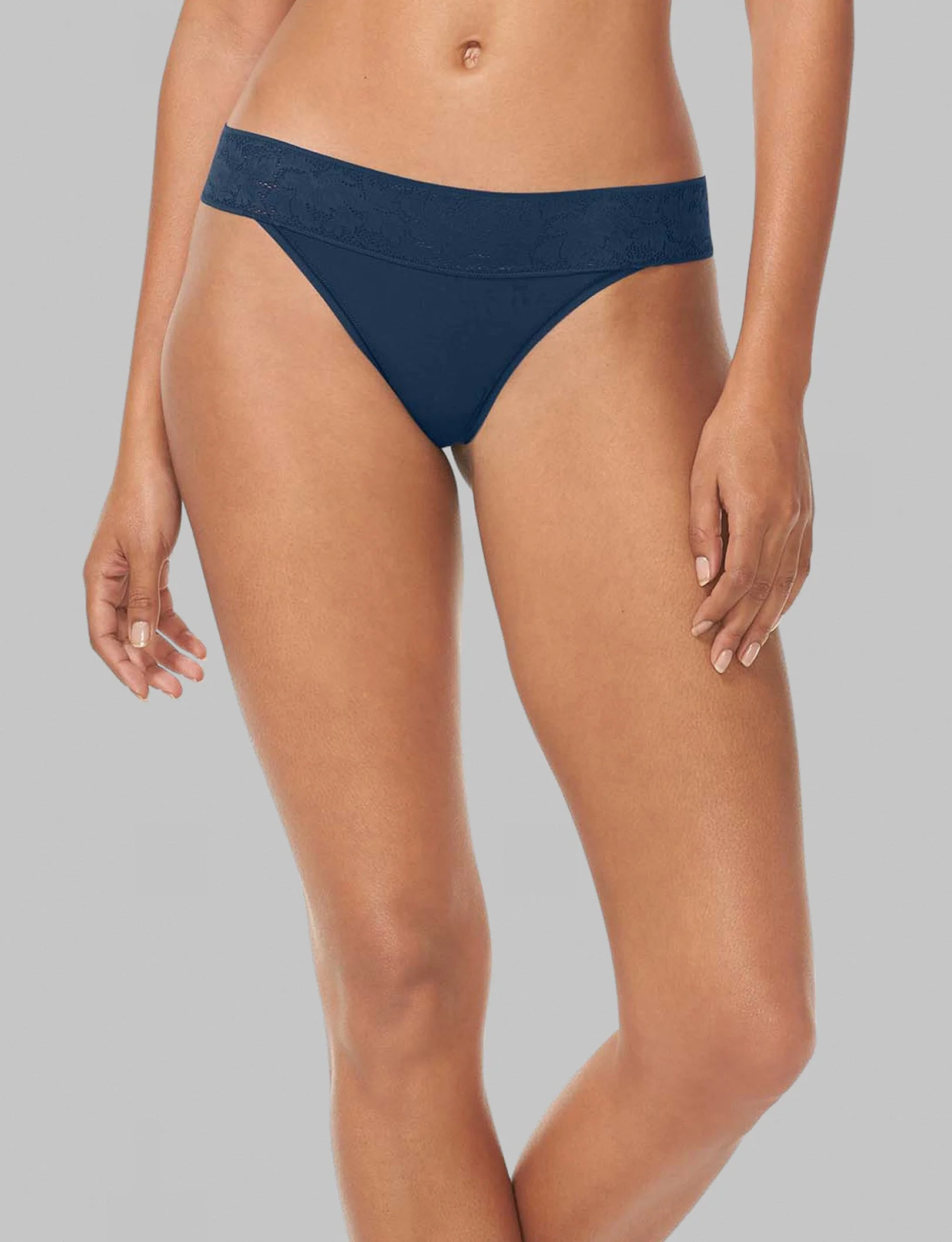 Women's Second Skin Thong, Lace Waist - Image 17