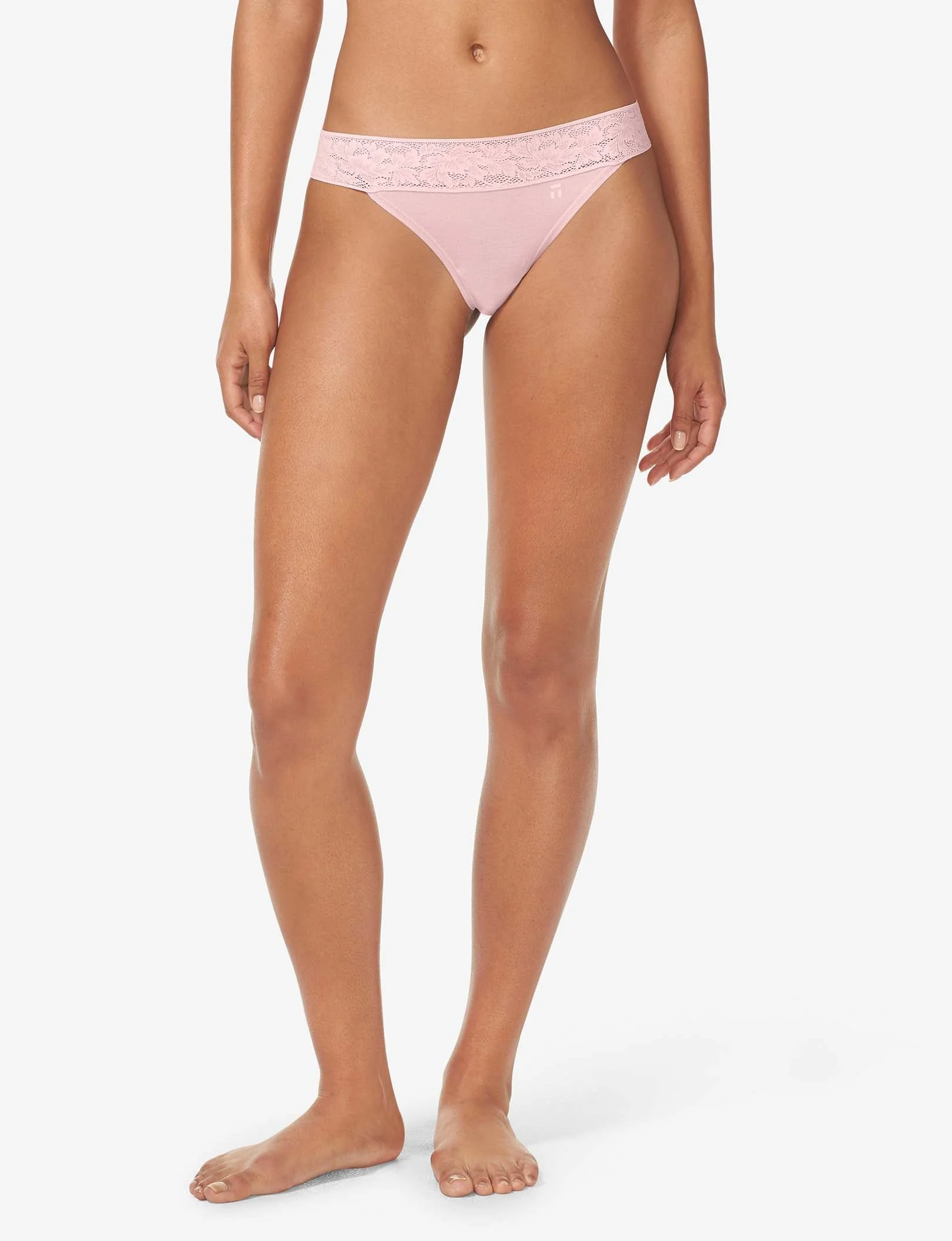 Women's Second Skin Thong, Lace Waist - Image 31